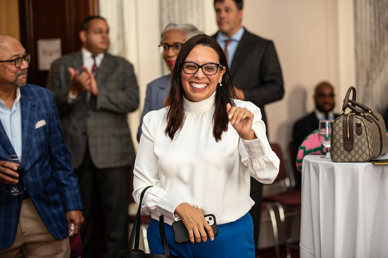 Grace Bonilla, CHL Board Member and President & CEO of United Way of New York City, CHL's local implementation partner for New York, is recognized