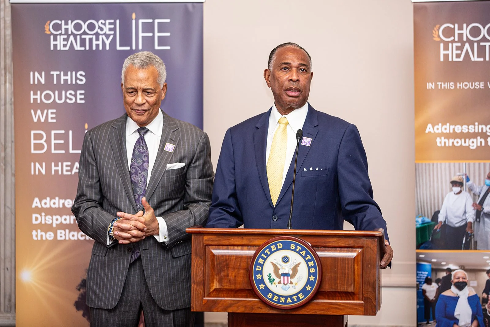 Our Moderators for the evening: CHL Medical Advisory Board Member Dr. Reed Tuckson, & CHL New York Clergy Leader Rev. Jacques A. DeGraff