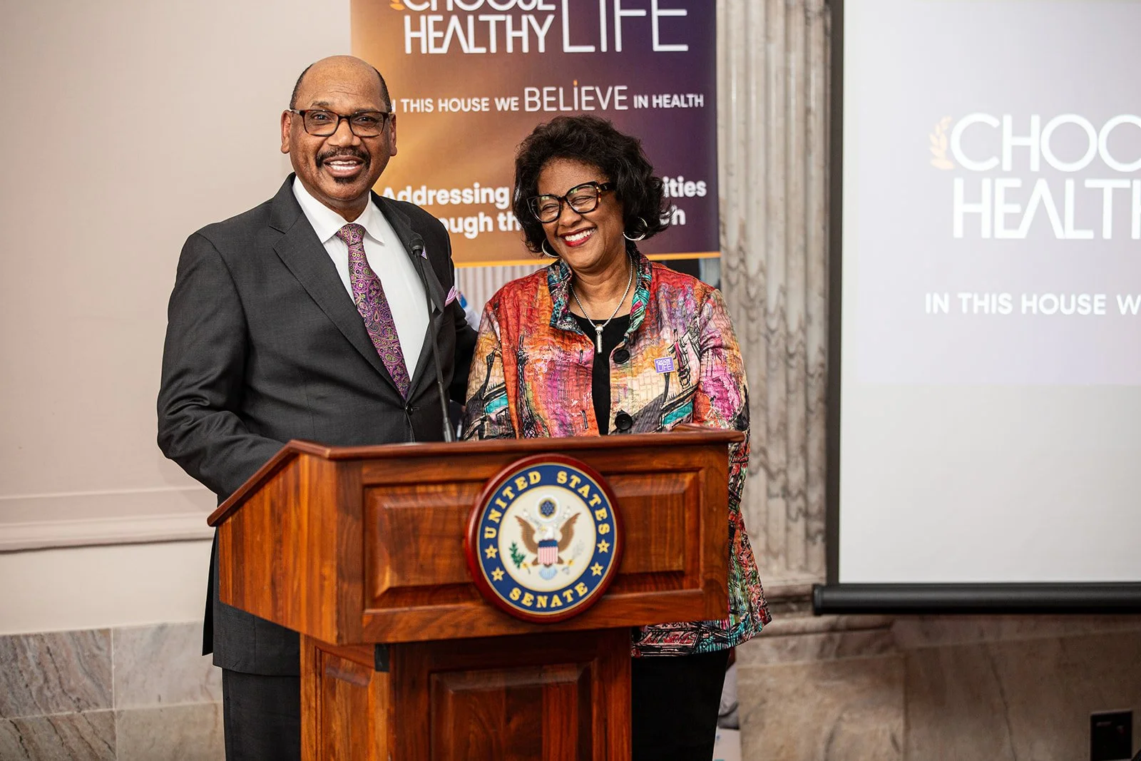 CHL Newark Clergy Leader Rev. David Jefferson Sr., and CHL Health Navigator Supervisor Rev. Linda Jefferson open the event in prayer