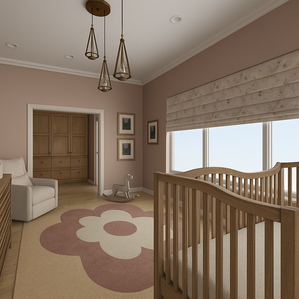 baby girl's nursery floral