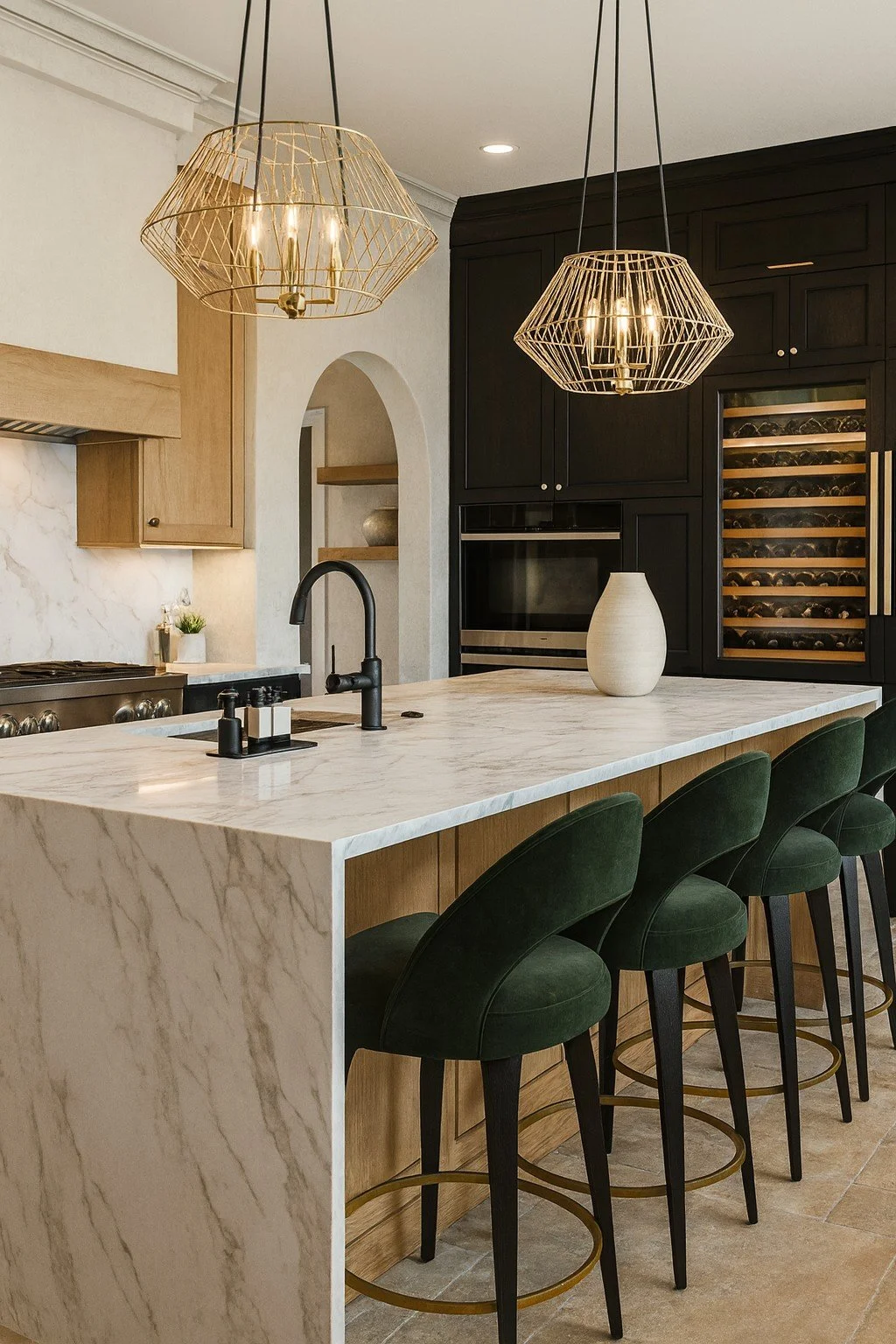 Modern kitchen rendering the woodlands tx