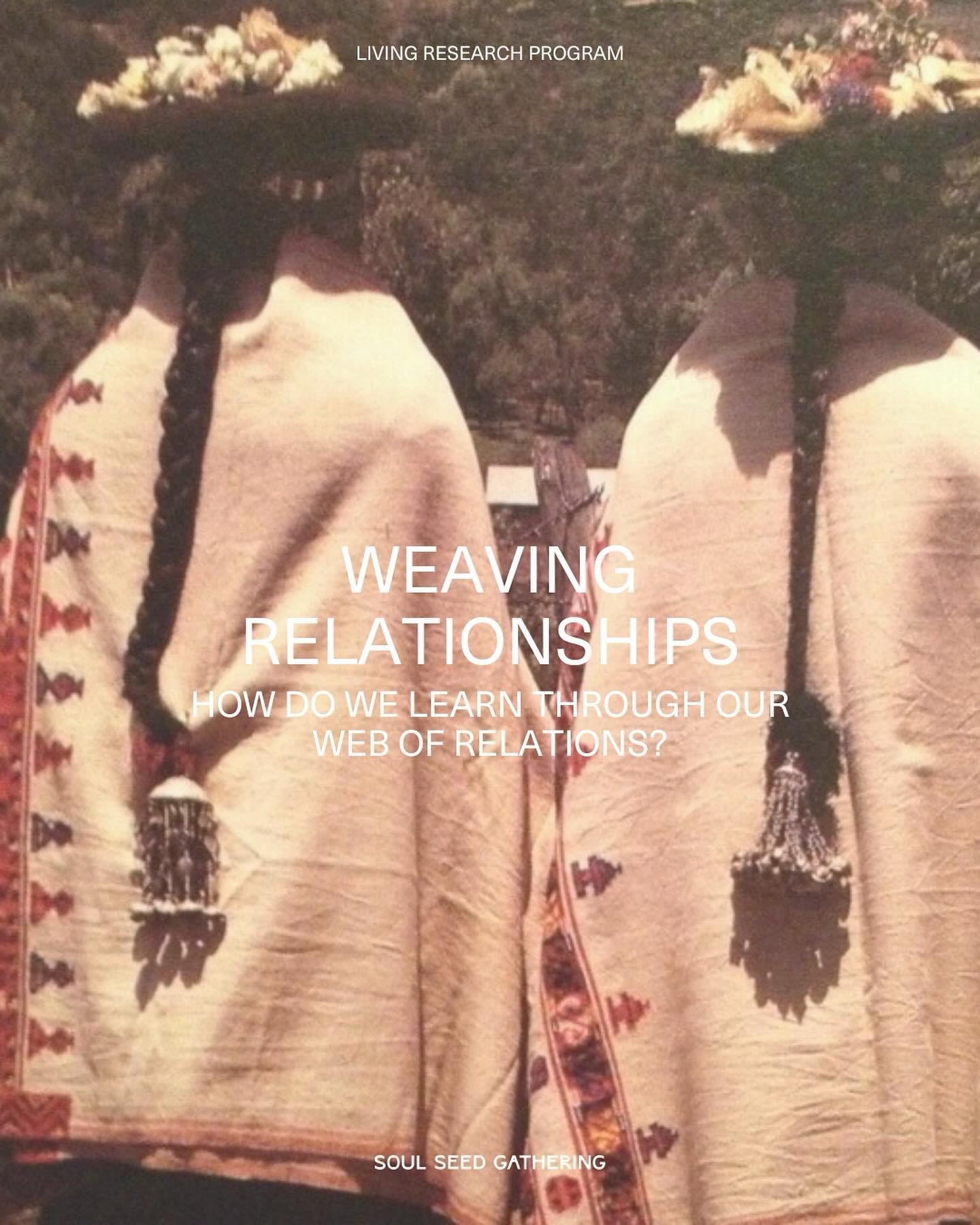 WEAVING RELATIONSHIPS

How do we research and learn through our web of relations?

&lsquo;People focus on points of connection, the nodes of interest like stars in the sky, but the real understanding comes in the spaces in between, in the relational 