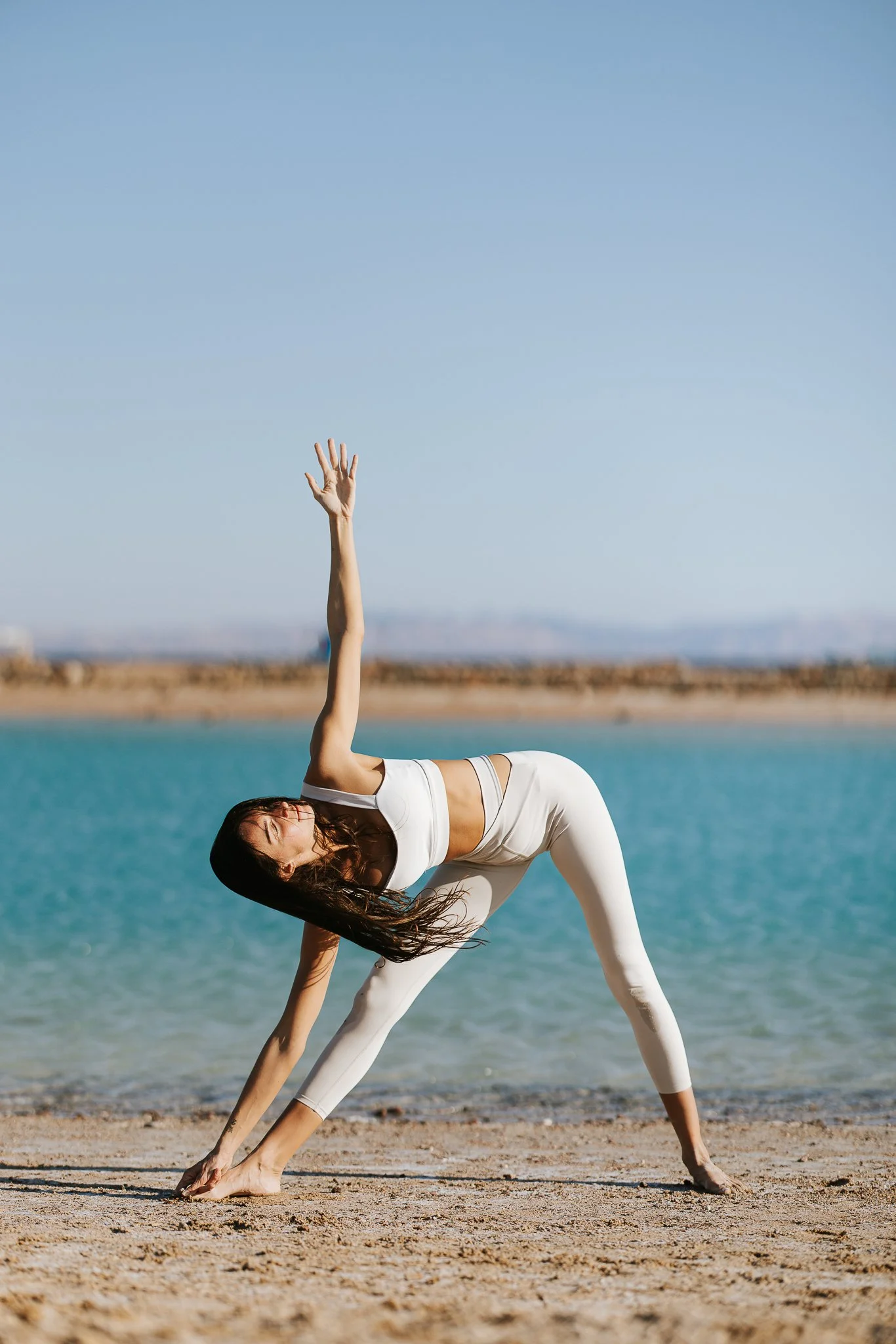 Sunset yoga session with Angelina Stolz Yoga at Lagoona beach - Dahab - South Sinai X Eslam Piko Studios Photography
