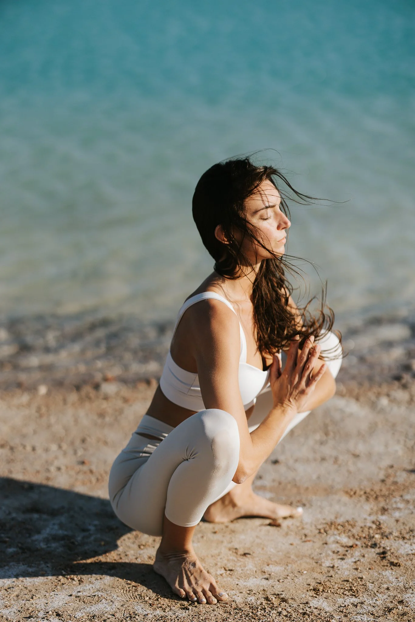 Sunset yoga session with Angelina Stolz Yoga at Lagoona beach - Dahab - South Sinai X Eslam Piko Studios Photography