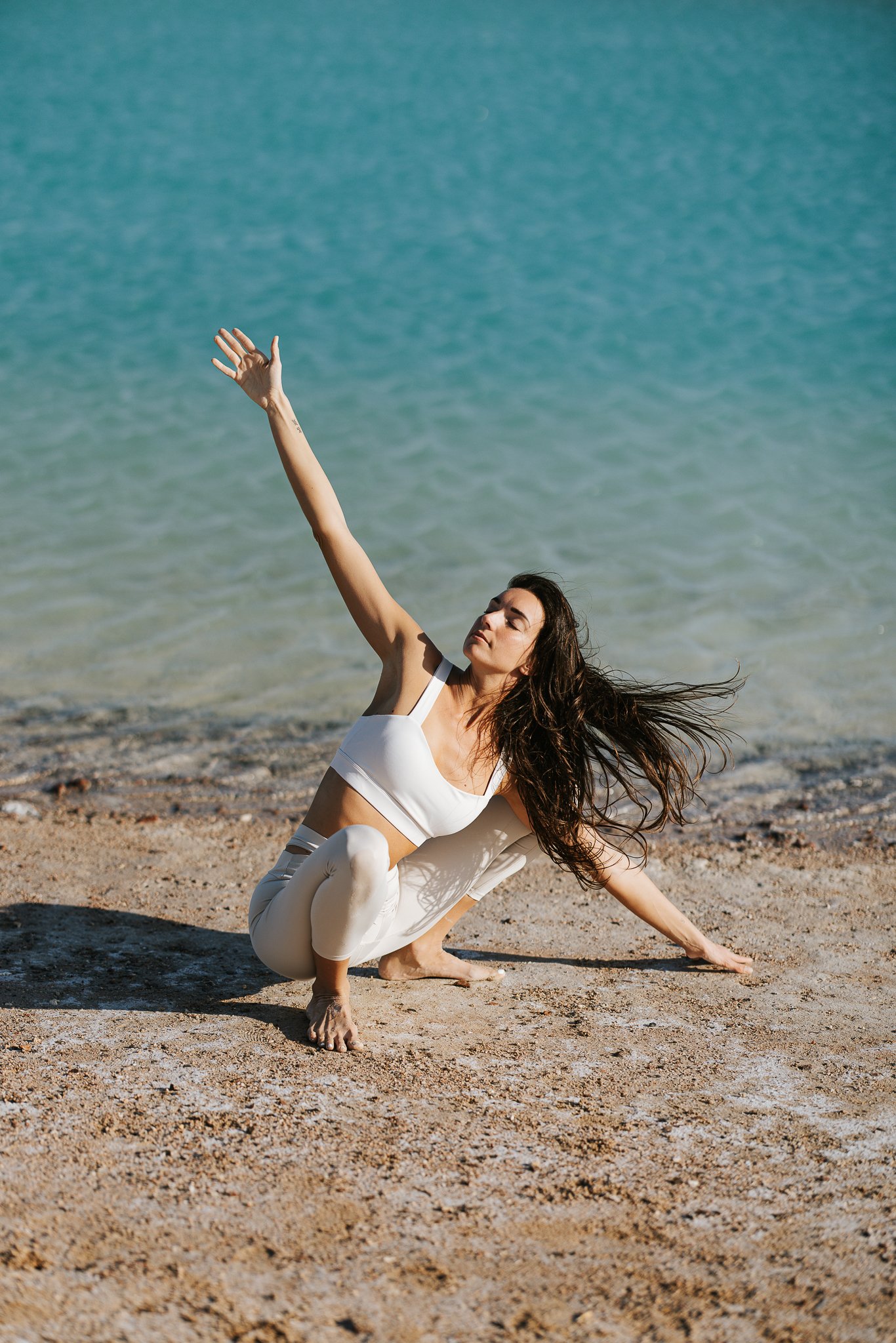 Sunset yoga session with Angelina Stolz Yoga at Lagoona beach - Dahab - South Sinai X Eslam Piko Studios Photography