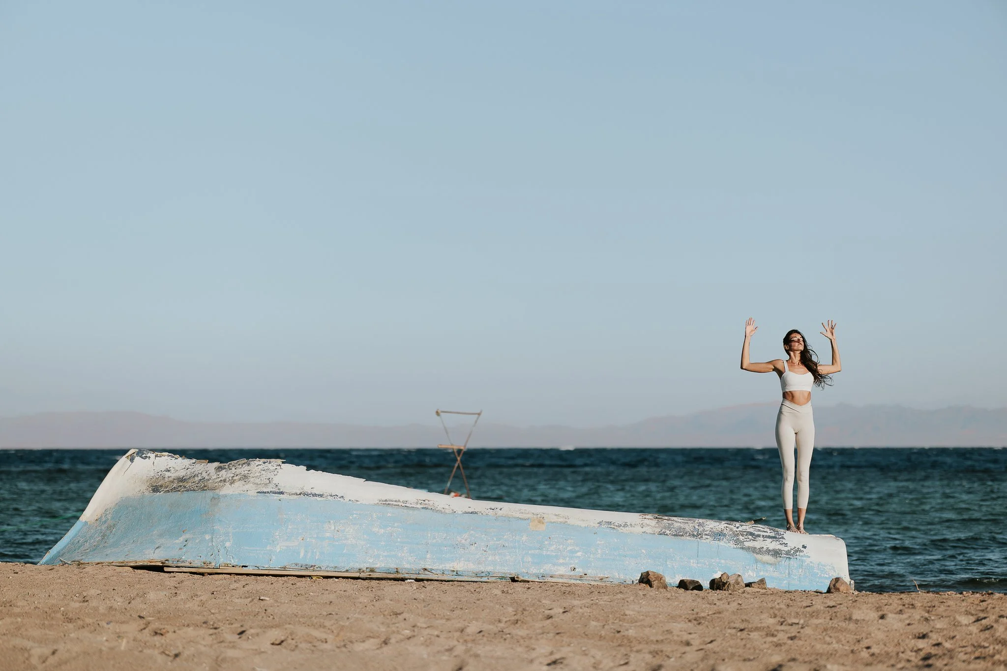 Sunset yoga session with Angelina Stolz Yoga at Lagoona beach - Dahab - South Sinai X Eslam Piko Studios Photography