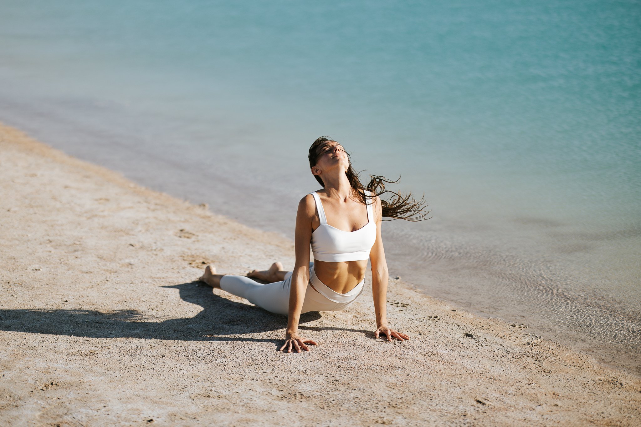 Sunset yoga session with Angelina Stolz Yoga at Lagoona beach - Dahab - South Sinai X Eslam Piko Studios Photography