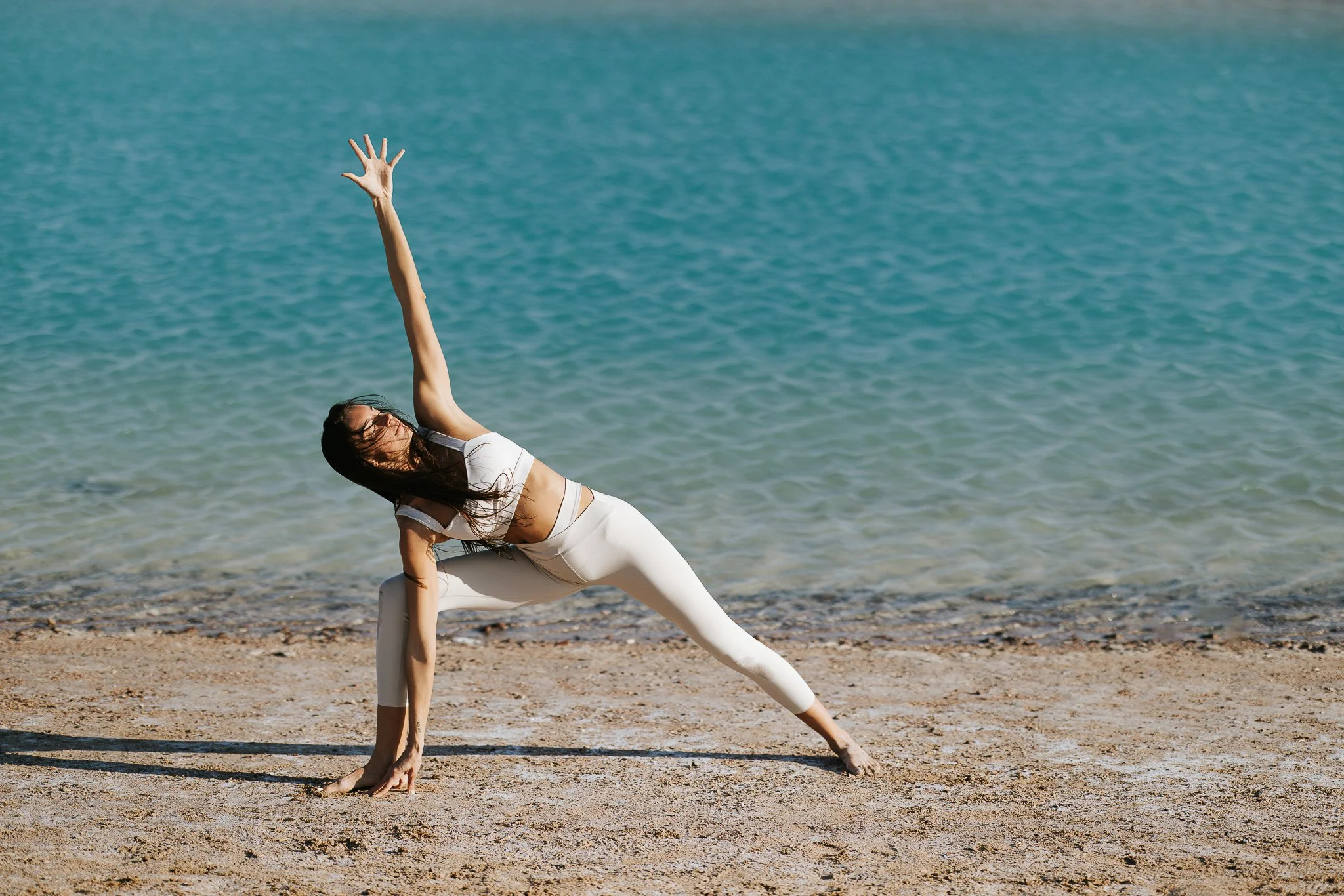 Sunset yoga session with Angelina Stolz Yoga at Lagoona beach - Dahab - South Sinai X Eslam Piko Studios Photography