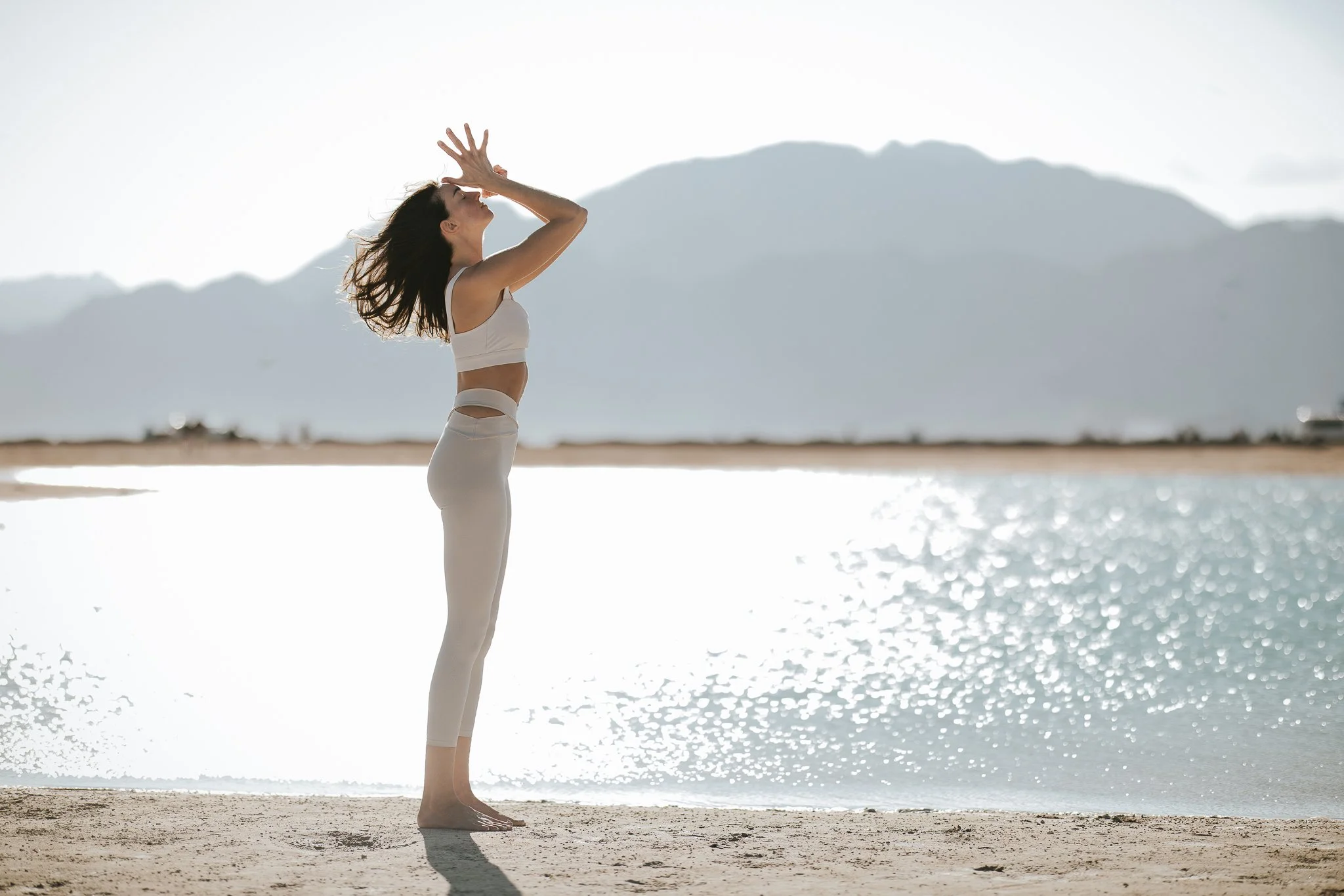 Sunset yoga session with Angelina Stolz Yoga at Lagoona beach - Dahab - South Sinai X Eslam Piko Studios Photography