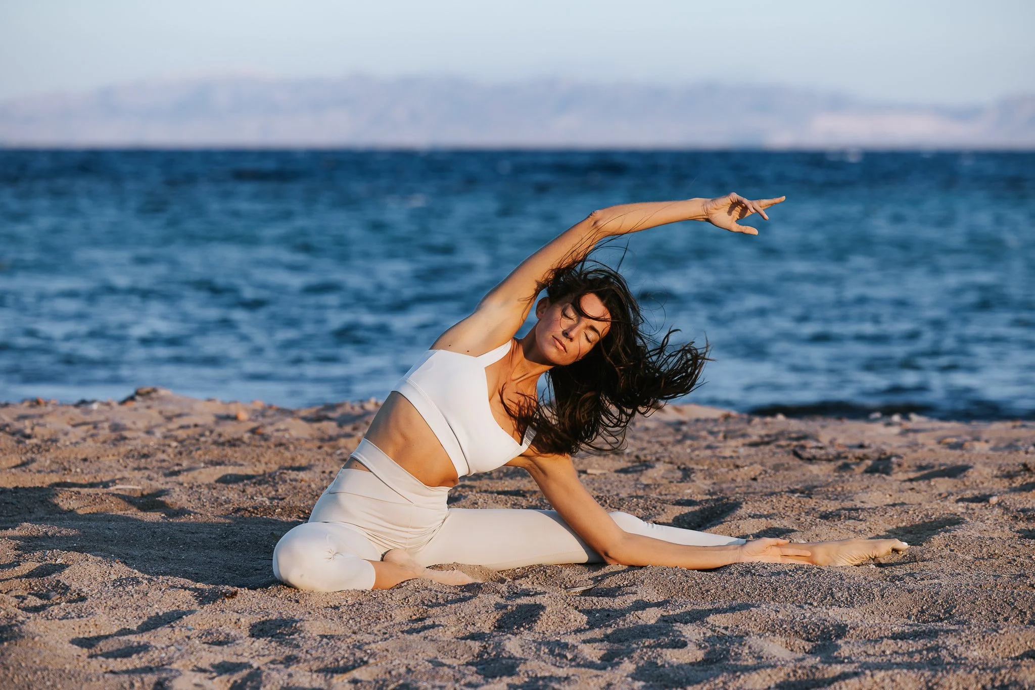Sunset yoga session with Angelina Stolz Yoga at Lagoona beach - Dahab - South Sinai X Eslam Piko Studios Photography
