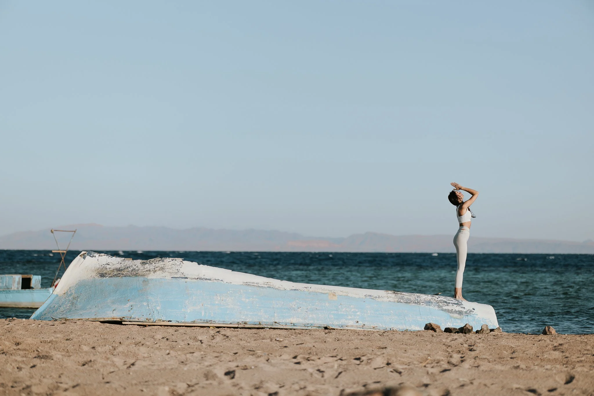 Sunset yoga session with Angelina Stolz Yoga at Lagoona beach - Dahab - South Sinai X Eslam Piko Studios Photography