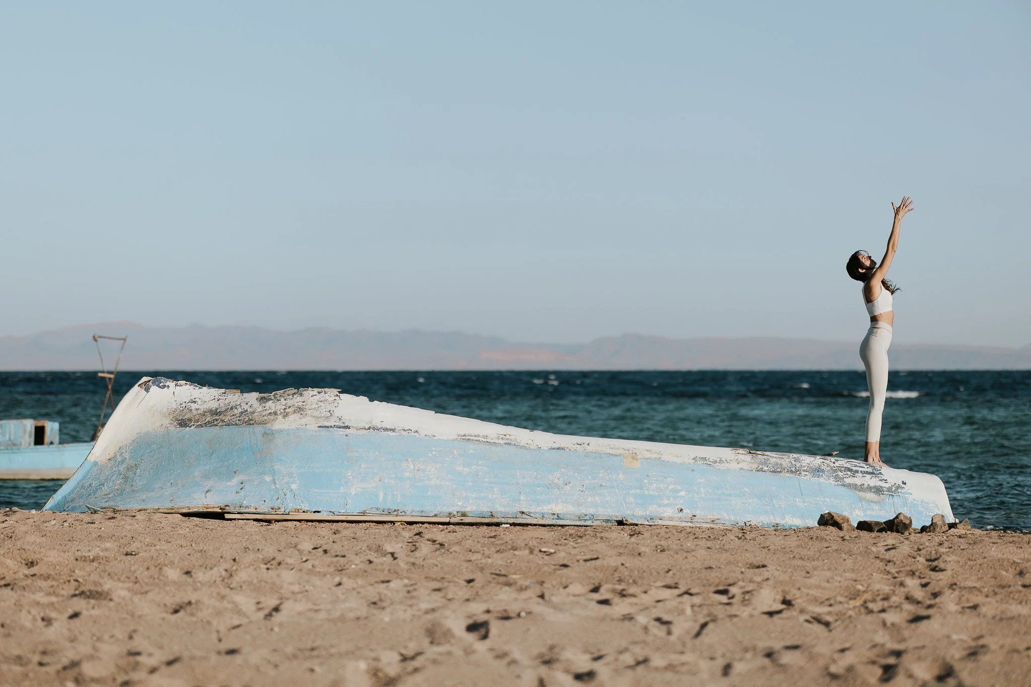 Sunset yoga session with Angelina Stolz Yoga at Lagoona beach - Dahab - South Sinai X Eslam Piko Studios Photography