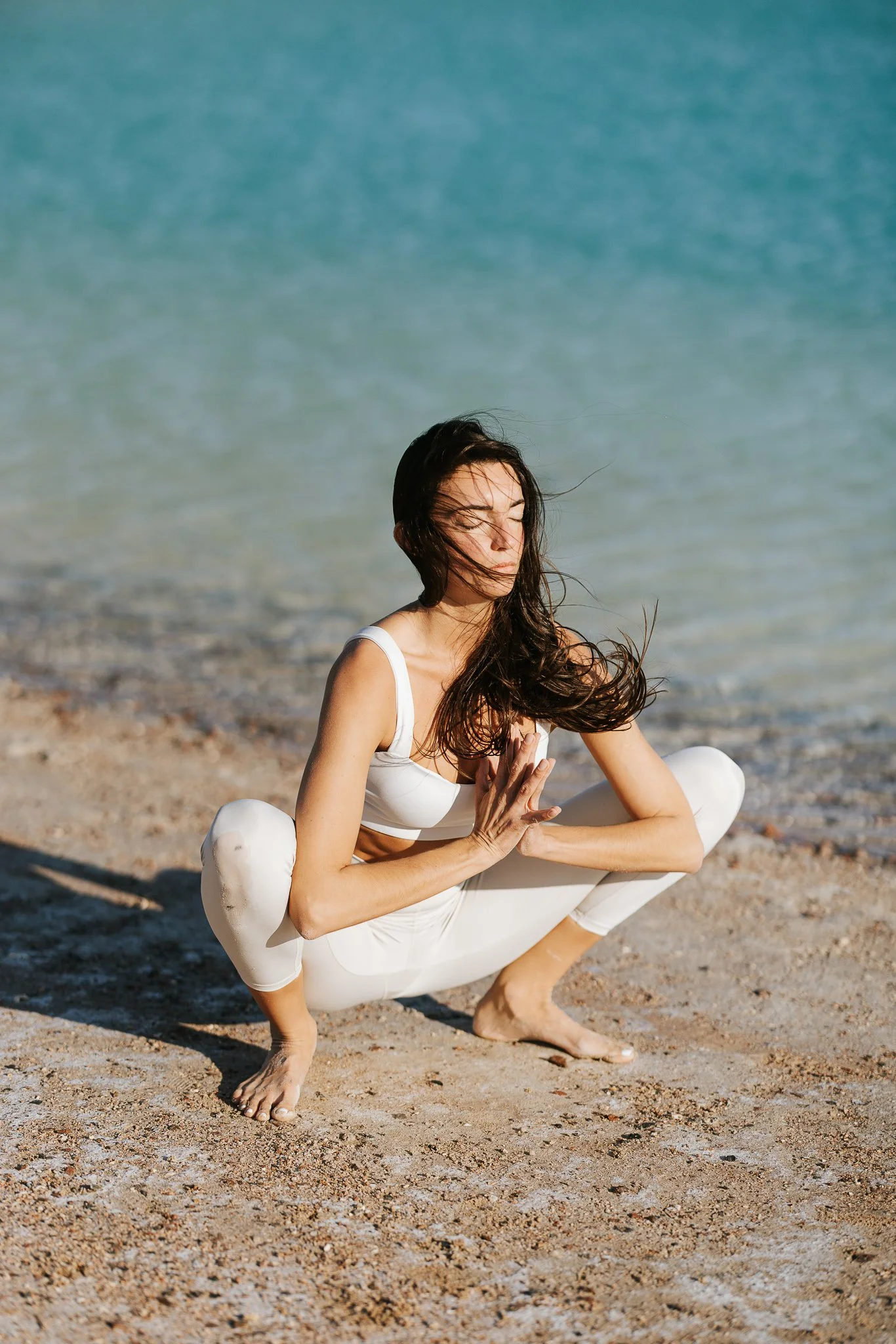 Sunset yoga session with Angelina Stolz Yoga at Lagoona beach - Dahab - South Sinai X Eslam Piko Studios Photography