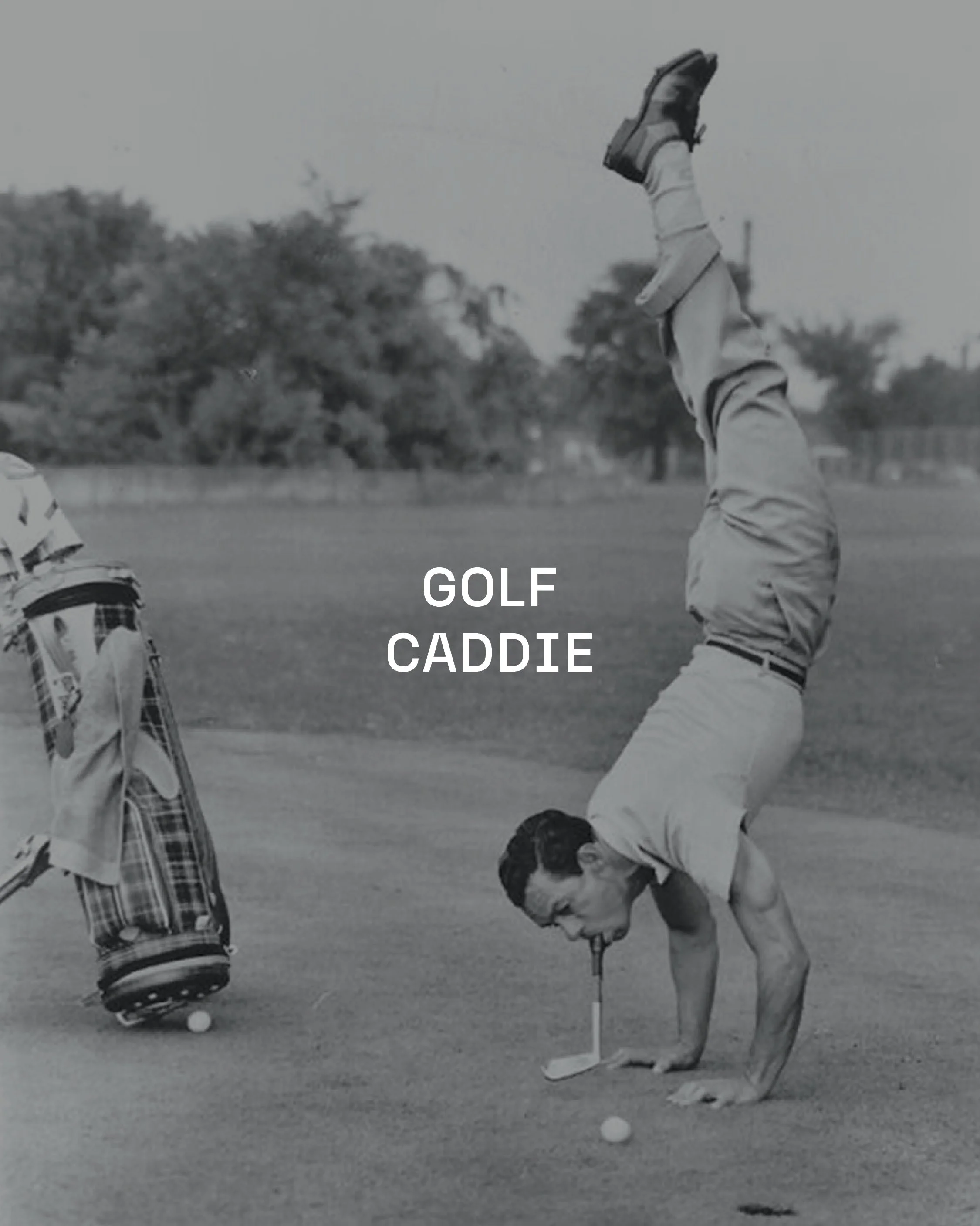Exclusive golf caddie service