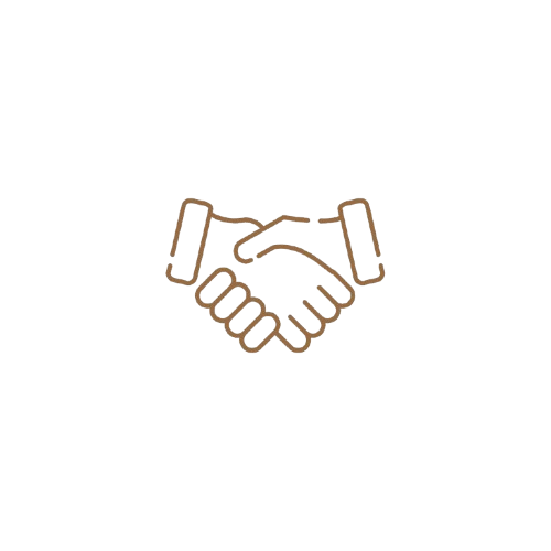 Illustration d'une poignée de main, symbole de accord ou de partenariat.