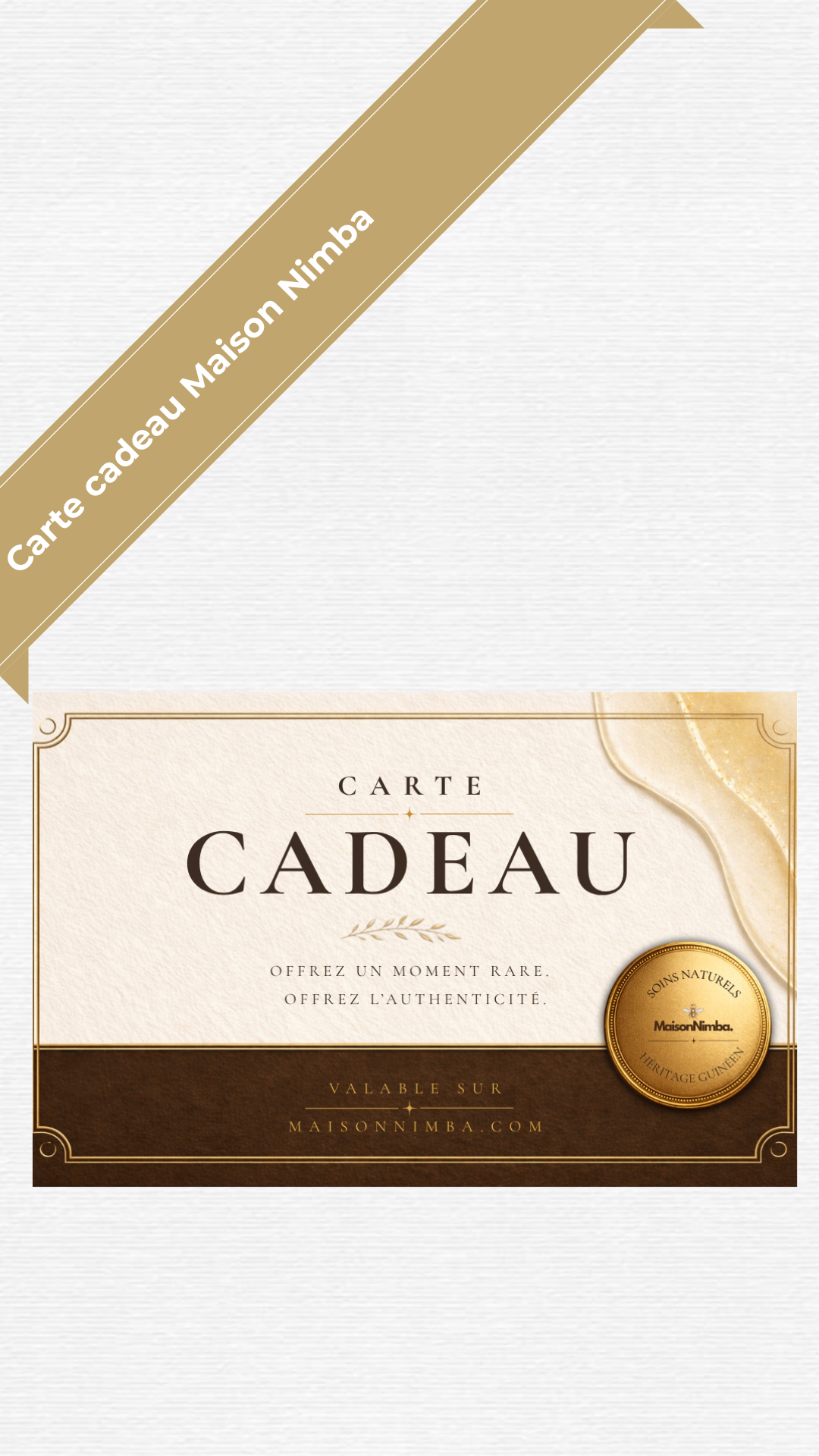 Carte cadeau Maison Nimba