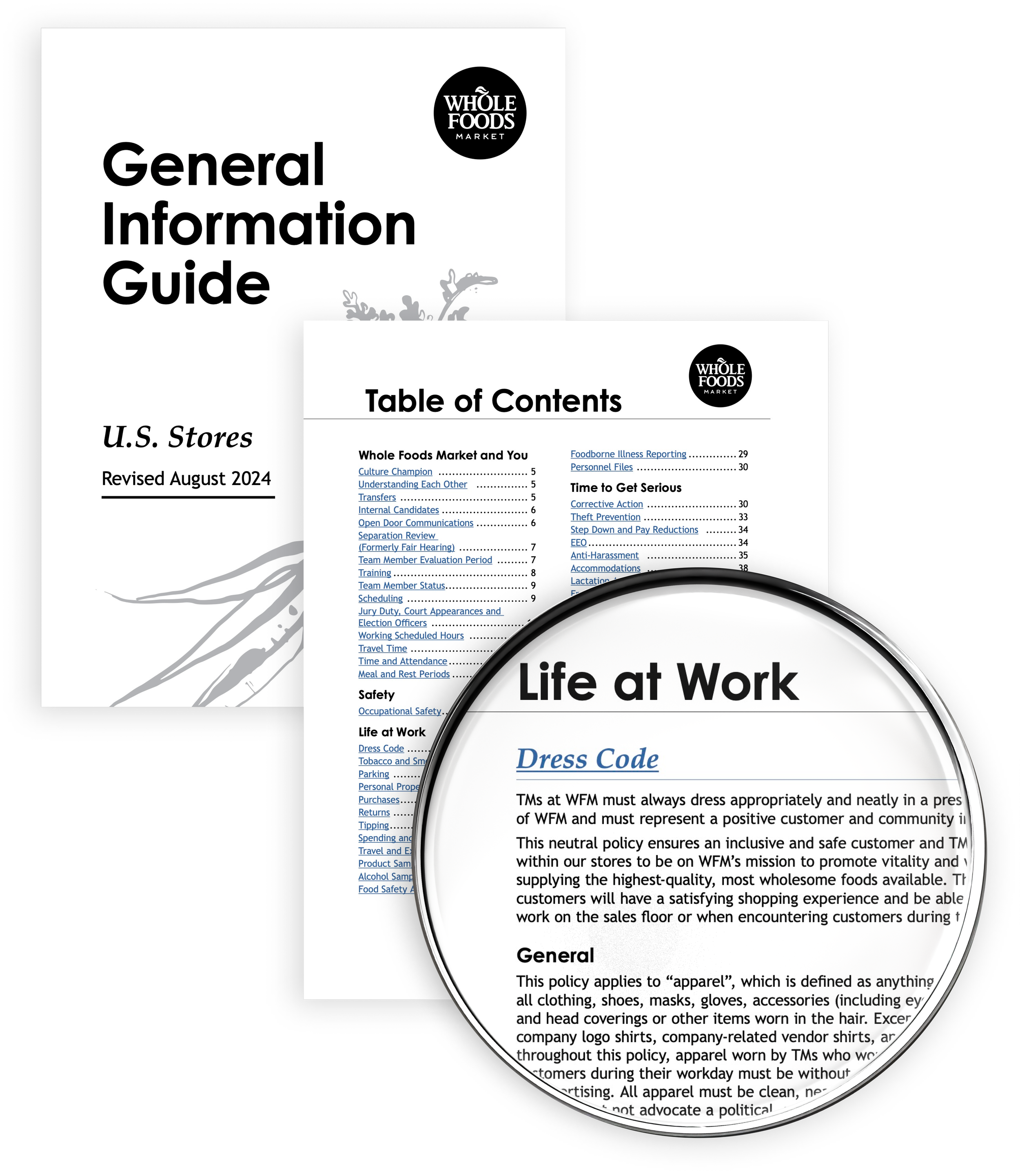 Anatomy of the General Information Guide: a policy set broken down into individual policies