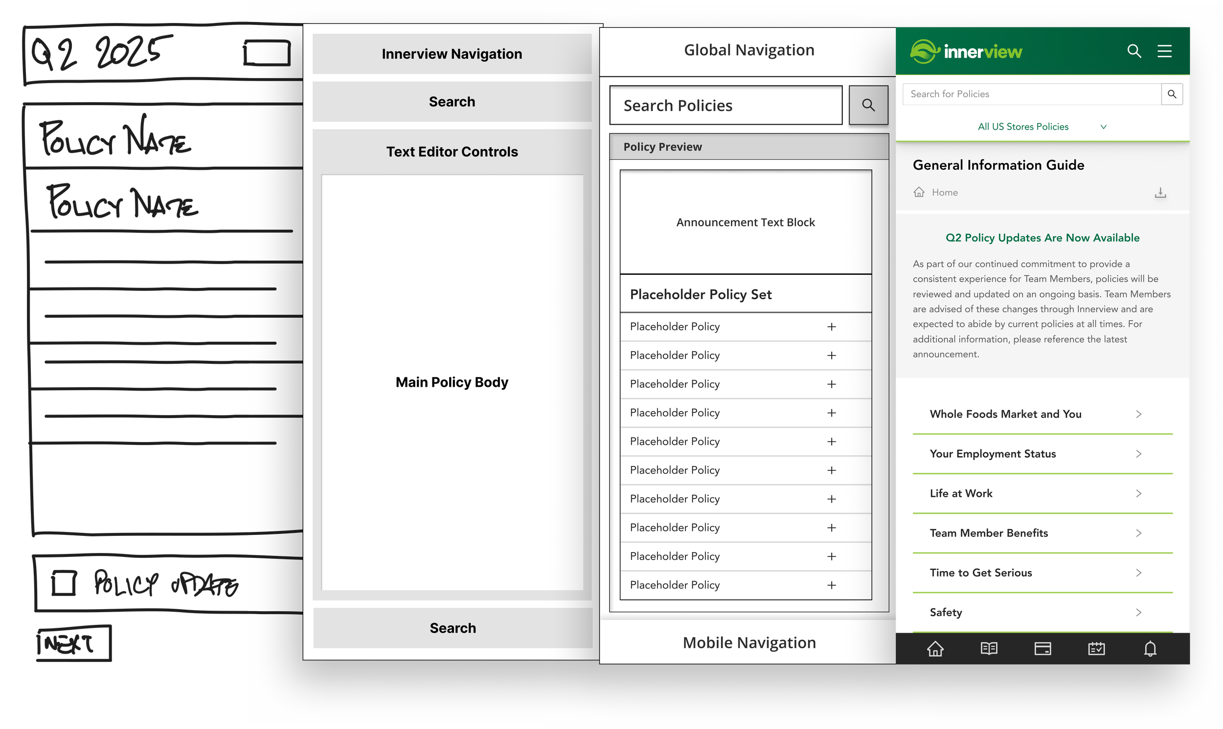 The transition from wireframe to high fidelity mobile mockups