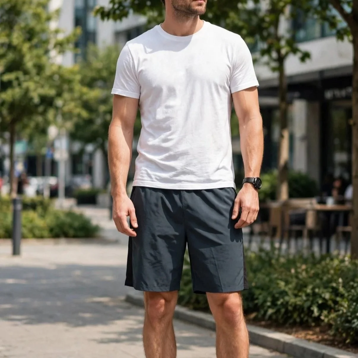 Men's Side-Striped Active Shorts