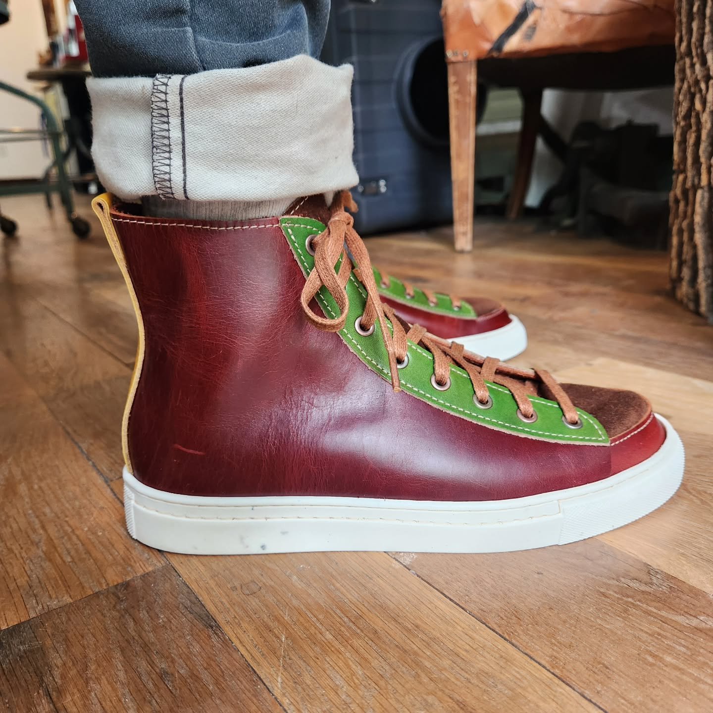 This weekends sneaker makes. #coloradoshoeschool #coloradosmallbusiness