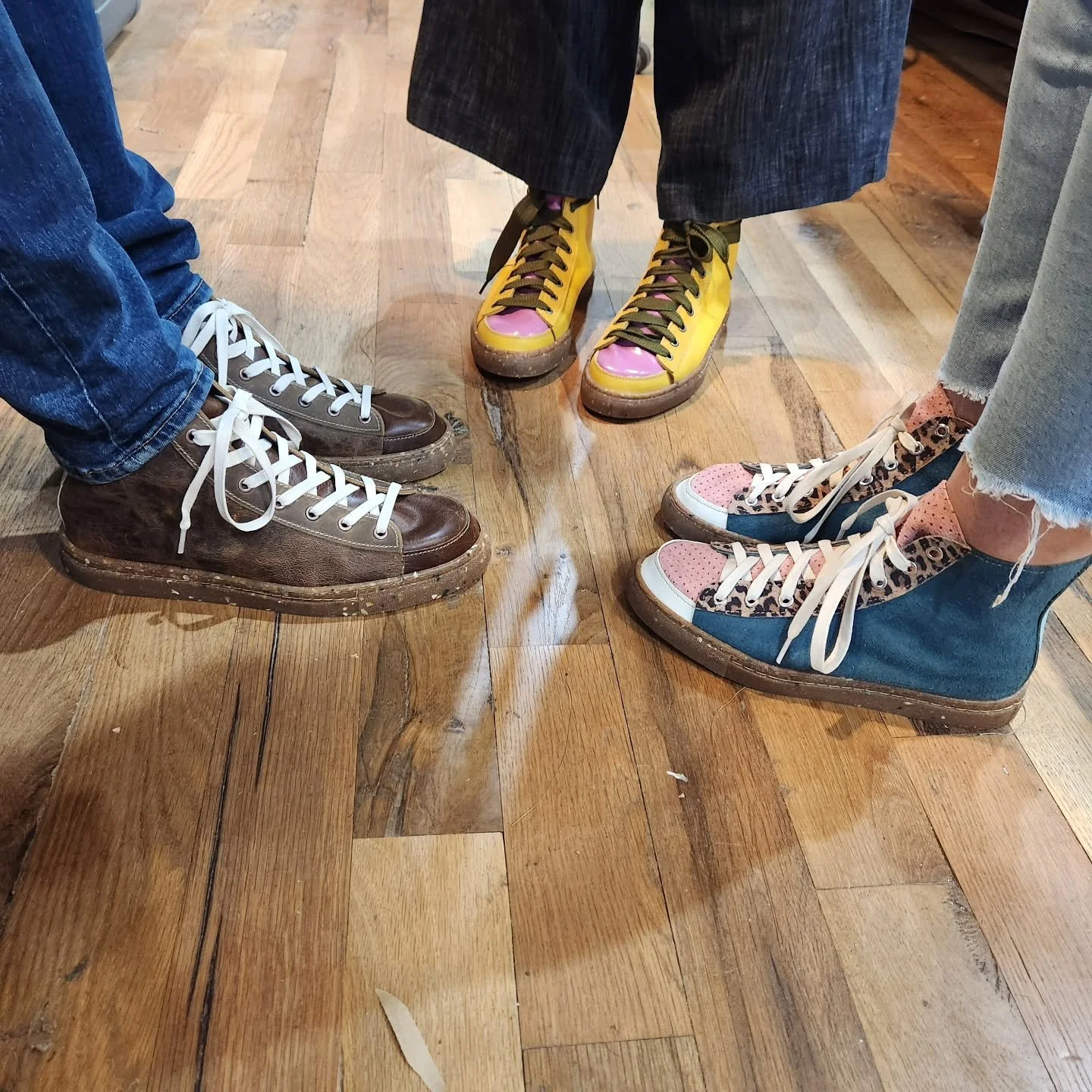 3 birthdays celebrated making shoes. They all didn't know each other at the beginning of the day but we're birthday shoe buddies by the end of the day!