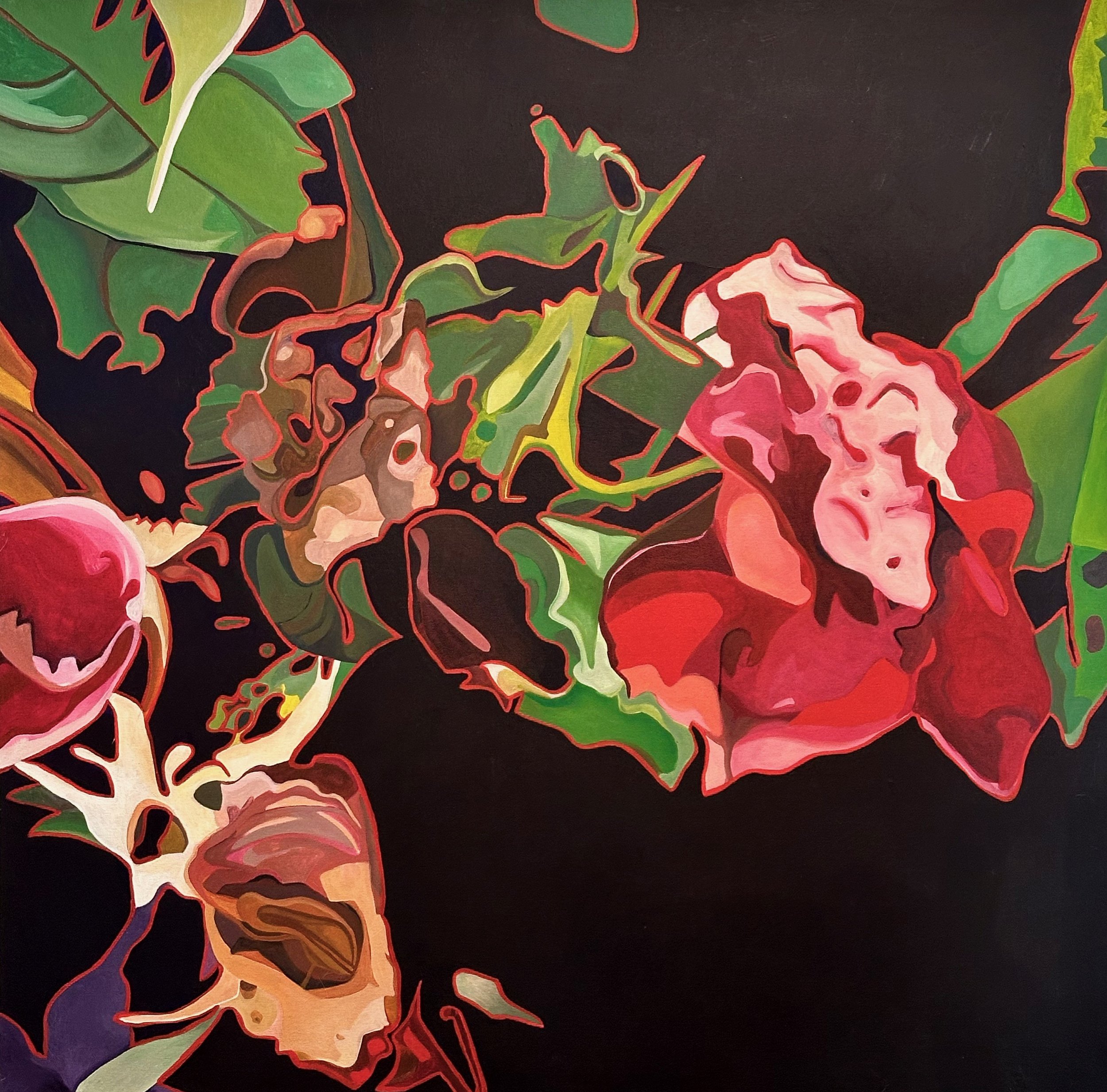 Life cycle of a rose.