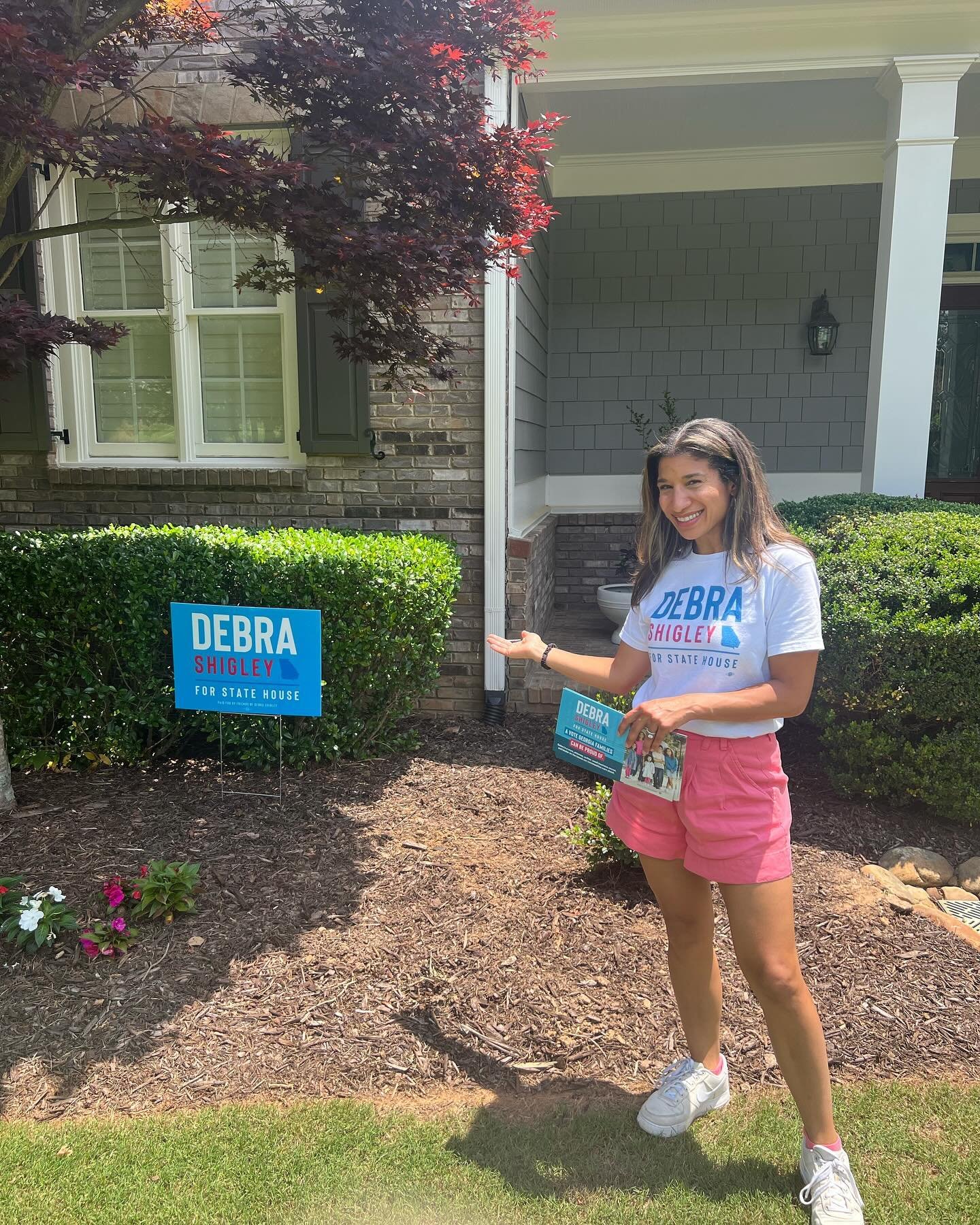 We&rsquo;re out here canvassing on primary Election Day! If you vote today, post a picture with your peach sticker and tag us! 🗳️🙌🏼

#debraforgeorgia