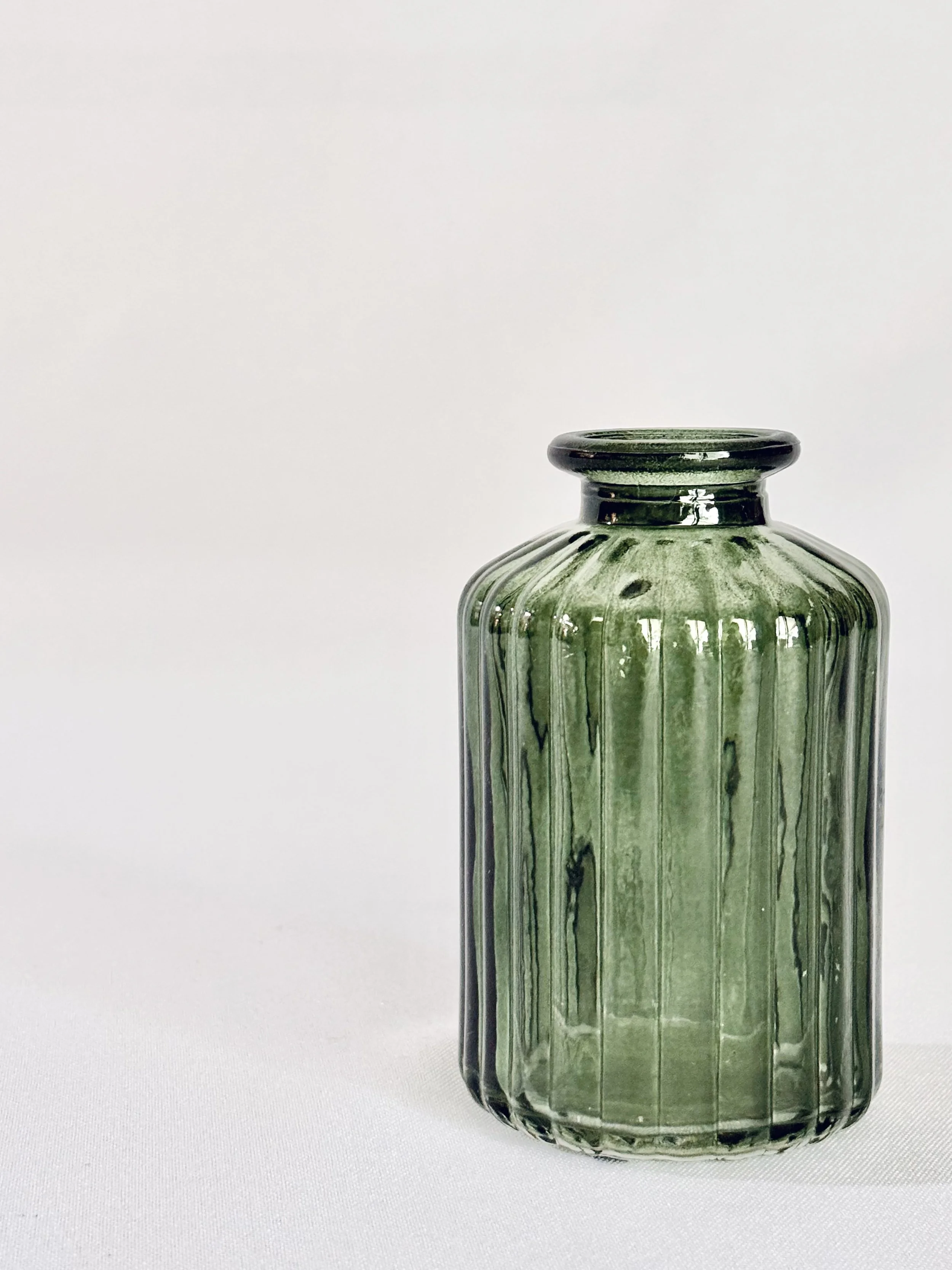 Dark Green Bud Vase