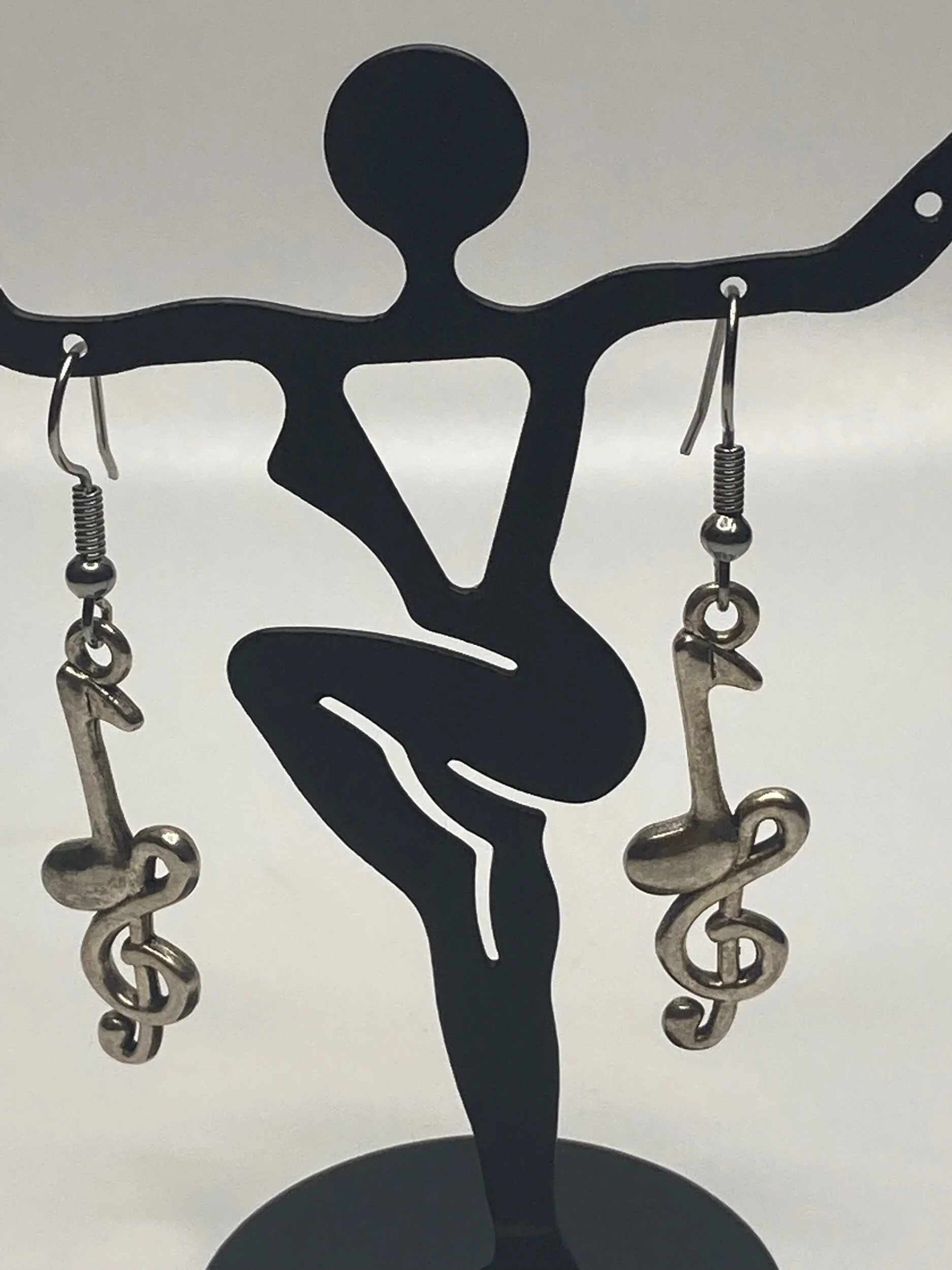 Musical Note Treble Clef Earrings