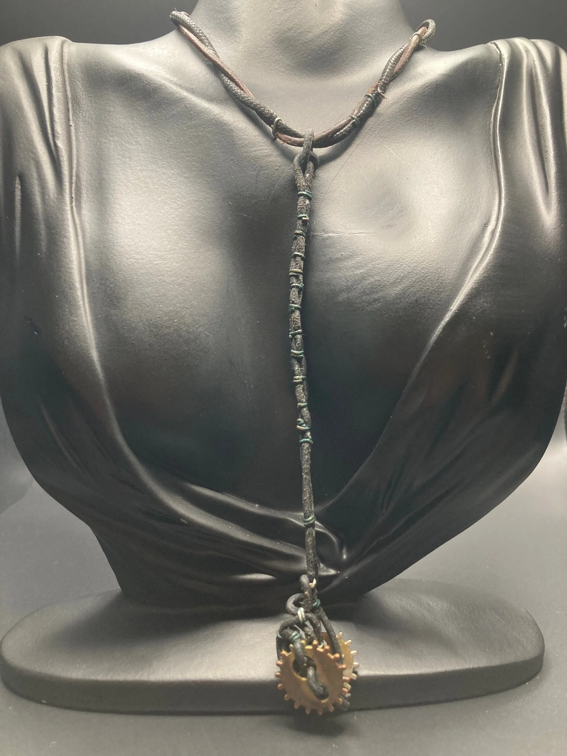 Forked Gear Black and Dark Brown Leather