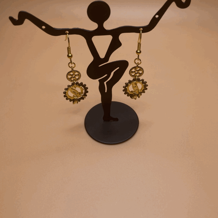 Intricate Gear Earrings