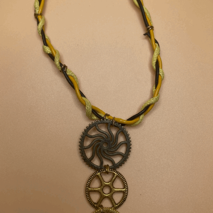 Descending Gear Twisted Necklace