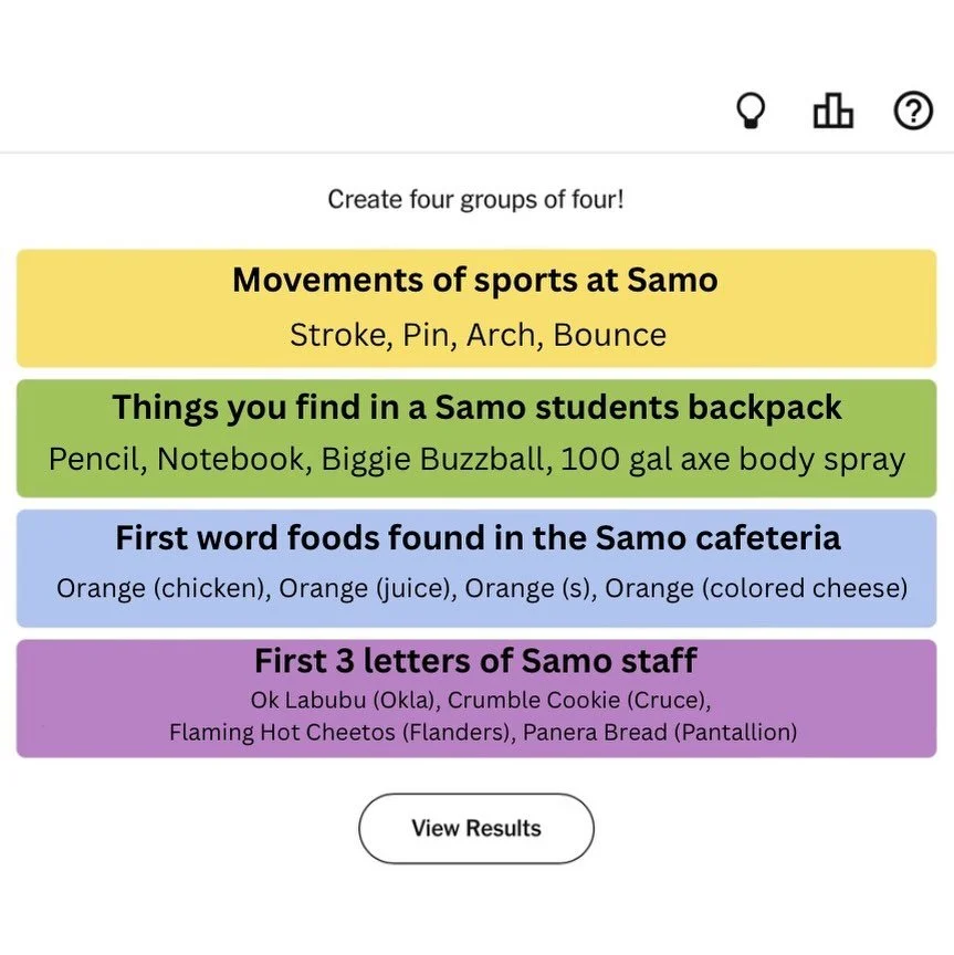Answers to the connections on the back page! ✍️✍️✍️
