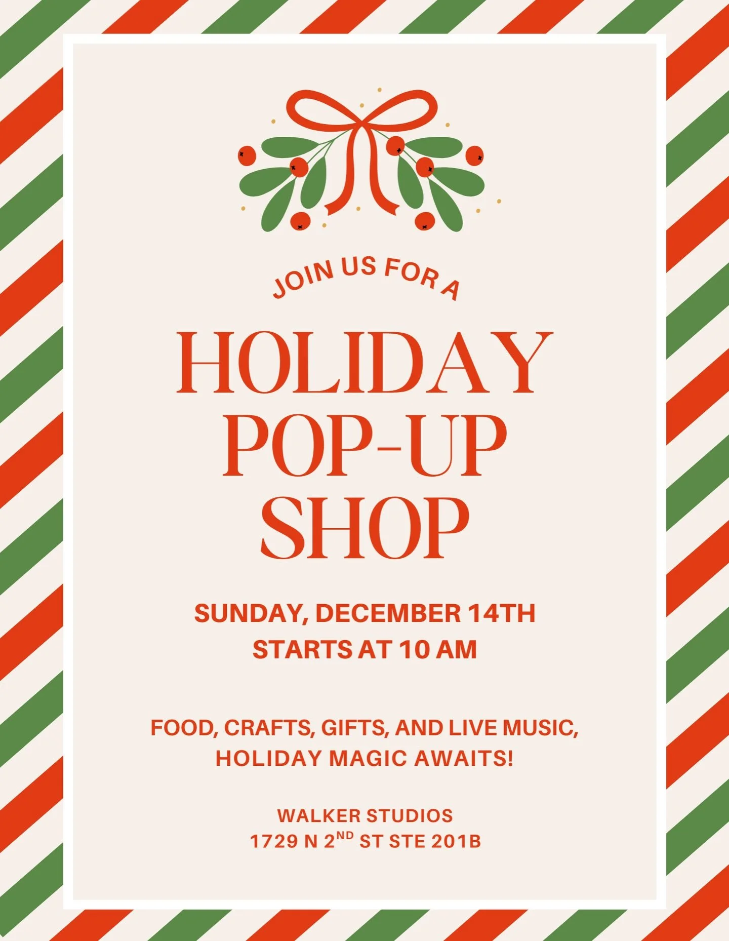 Sunday plans = holiday shopping + cozy vibes + local makers 🎄✨

Join us for an afternoon of festive finds, handcrafted gifts, and treats from our incredible vendors. Come shop and soak in all the holiday magic &mdash; see you at the pop-up!

#Holida