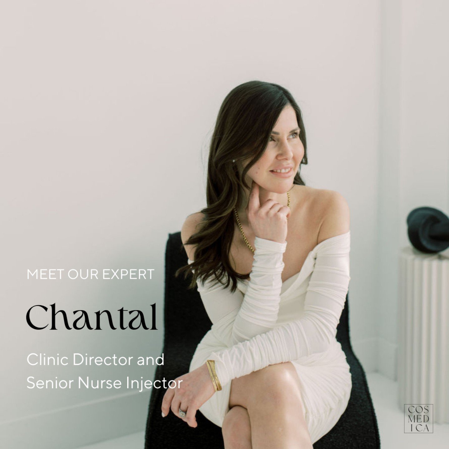 Meet Chantal ! Clinic Director and Senior Nurse Injector. 

Chantal has a unique educational background that includes Communications, Business, Medical Aesthetics and Nursing. Her profound knowledge and passion for aesthetics shines through in any cl