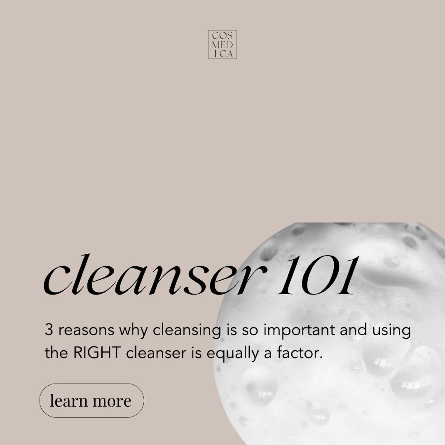 Cleanser's are not all the same. 

Getting the right cleanser, is like getting the right shampoo; everyone is different and therefore require a different cleanser. Want to know which cleanser is best for you? Keep reading ! 

Balancing Cleansing Emul