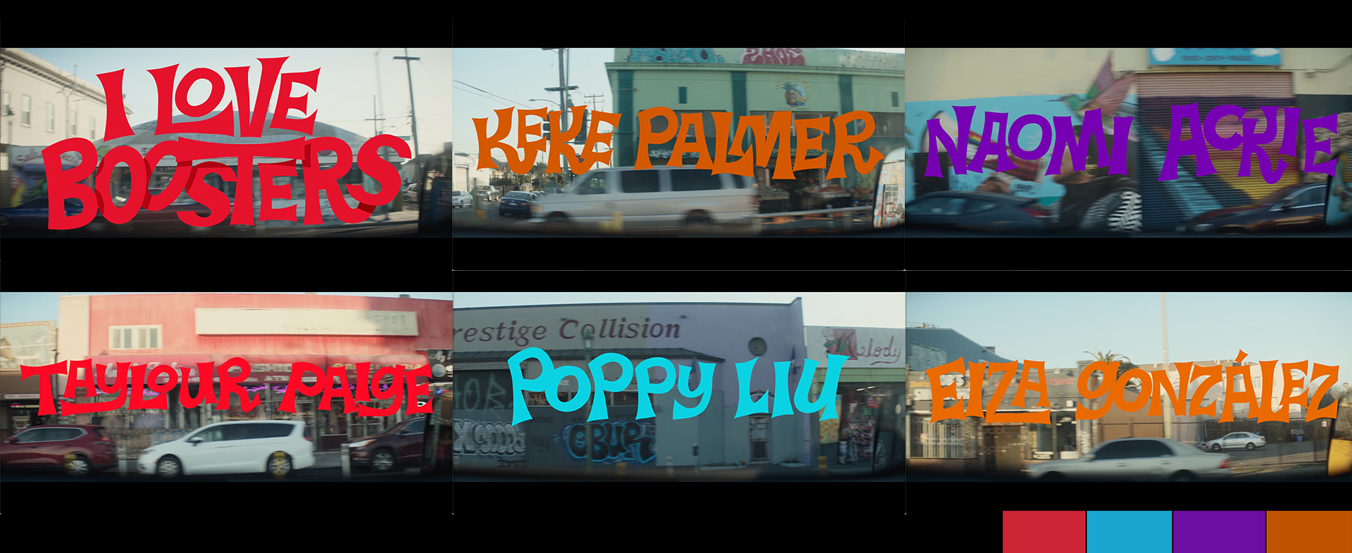 I Love Boosters Opening Credit Sequence - Edit and color palette work (2025)