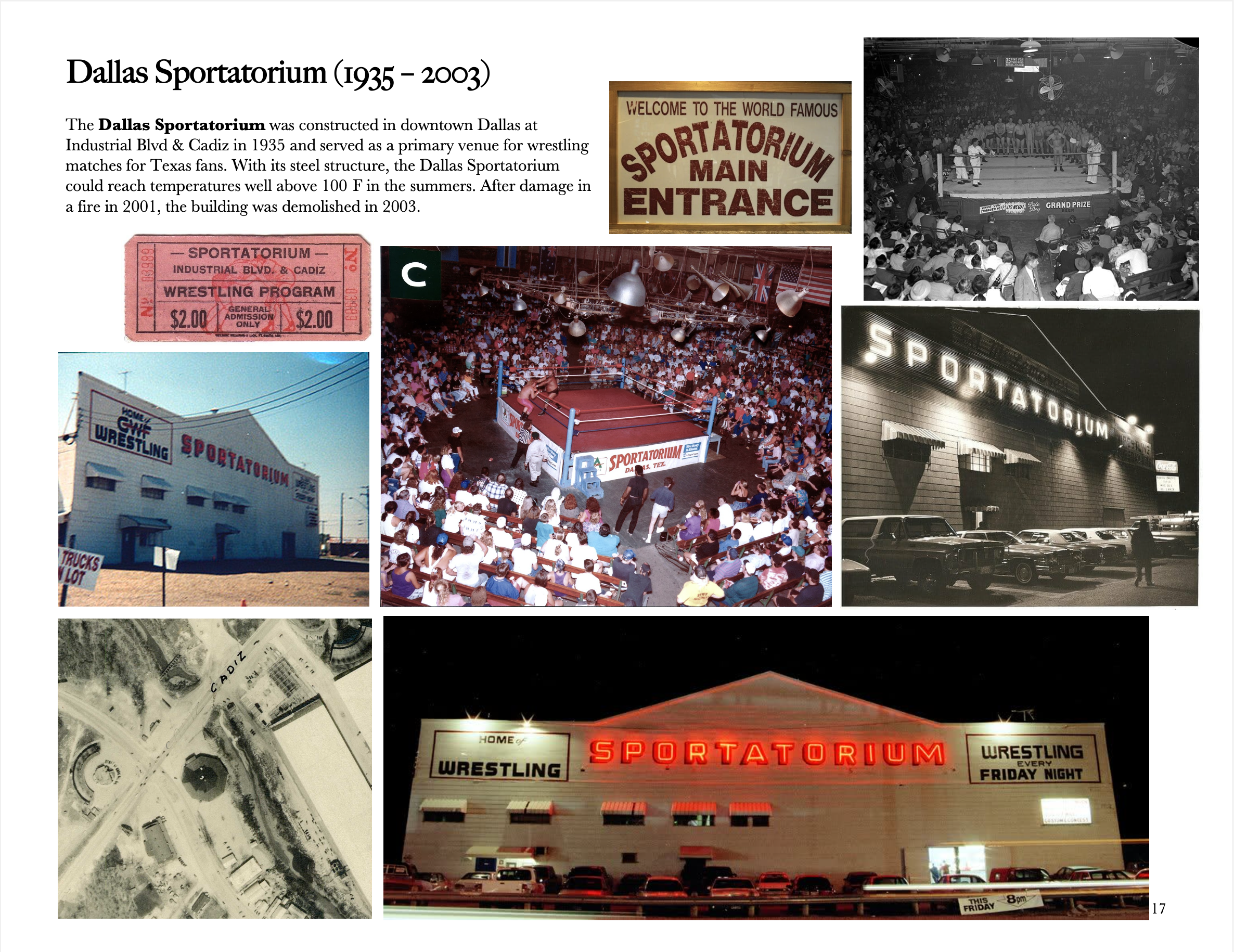 Dallas Sportatorium Research for The Iron Claw (2022)