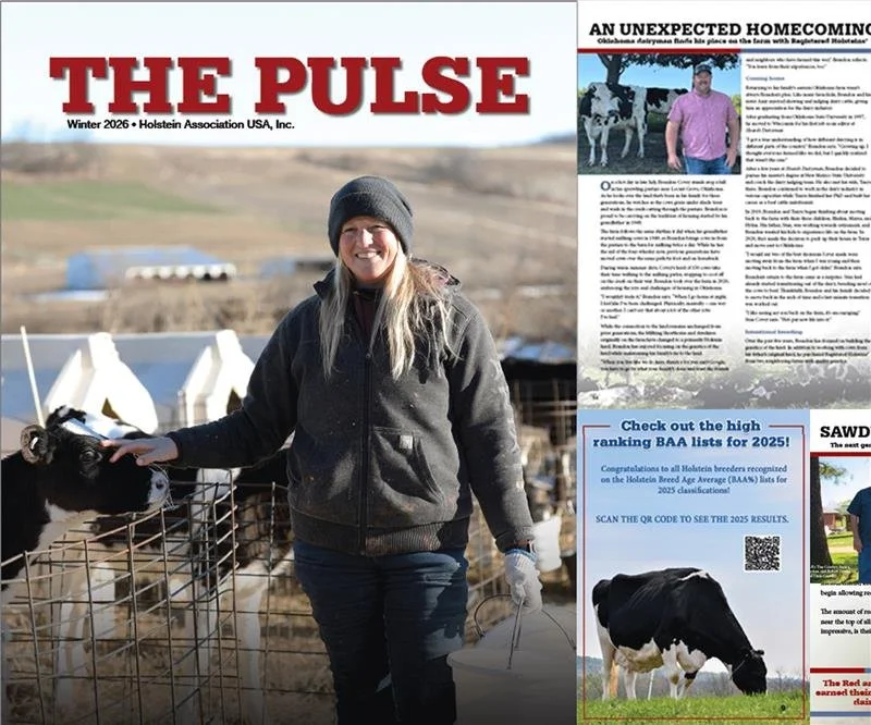 The winter issue of The Pulse has arrived! ❄🐄

Inside this issue, CEO Lindsey Worden looks back on 2025 and shares what&rsquo;s ahead for 2026. Get the latest on National Holstein Convention in sunny Orlando, Florida, along with stories of Registere