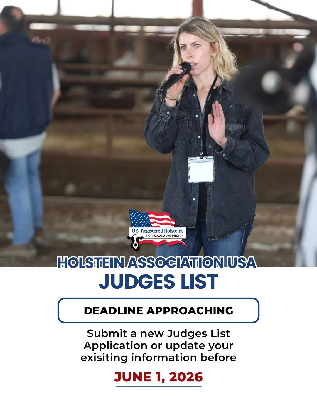There are still a few days left to submit a new Judges List application or update your existing information!

Please complete your submission through the Judges List Application Portal by June 1.

You can find the portal link in the top right corner 
