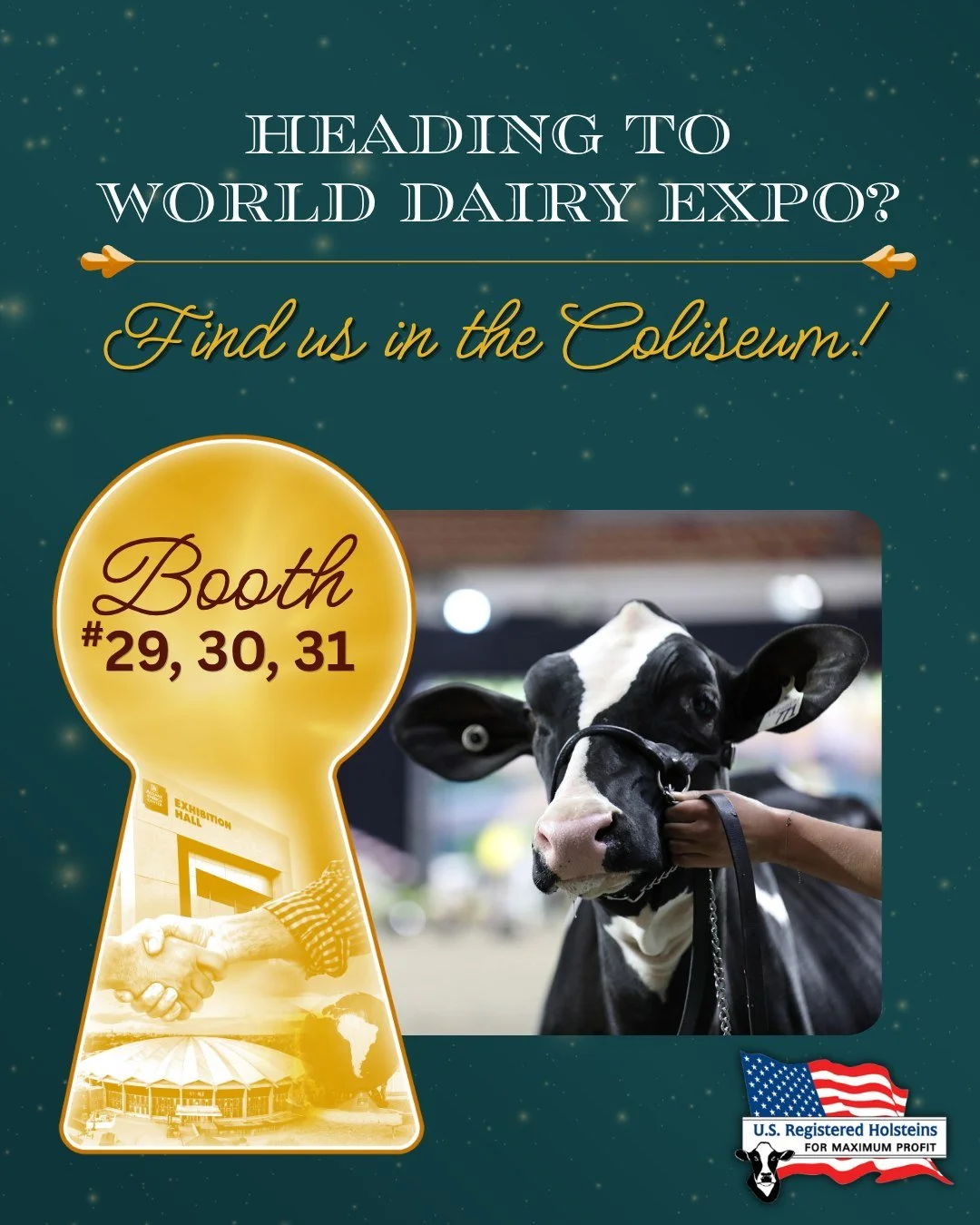 World Dairy Expo is almost here! 🐄✨🔑

Find us in the Coliseum from Tuesday, September 29 to Friday, October 2.

Whether you have questions, want to learn more about our programs and services, or just want to say hello, we&rsquo;d love to connect wi