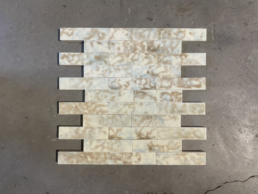 Antique Cream Mottled Victorian Field Tile Old Bridge