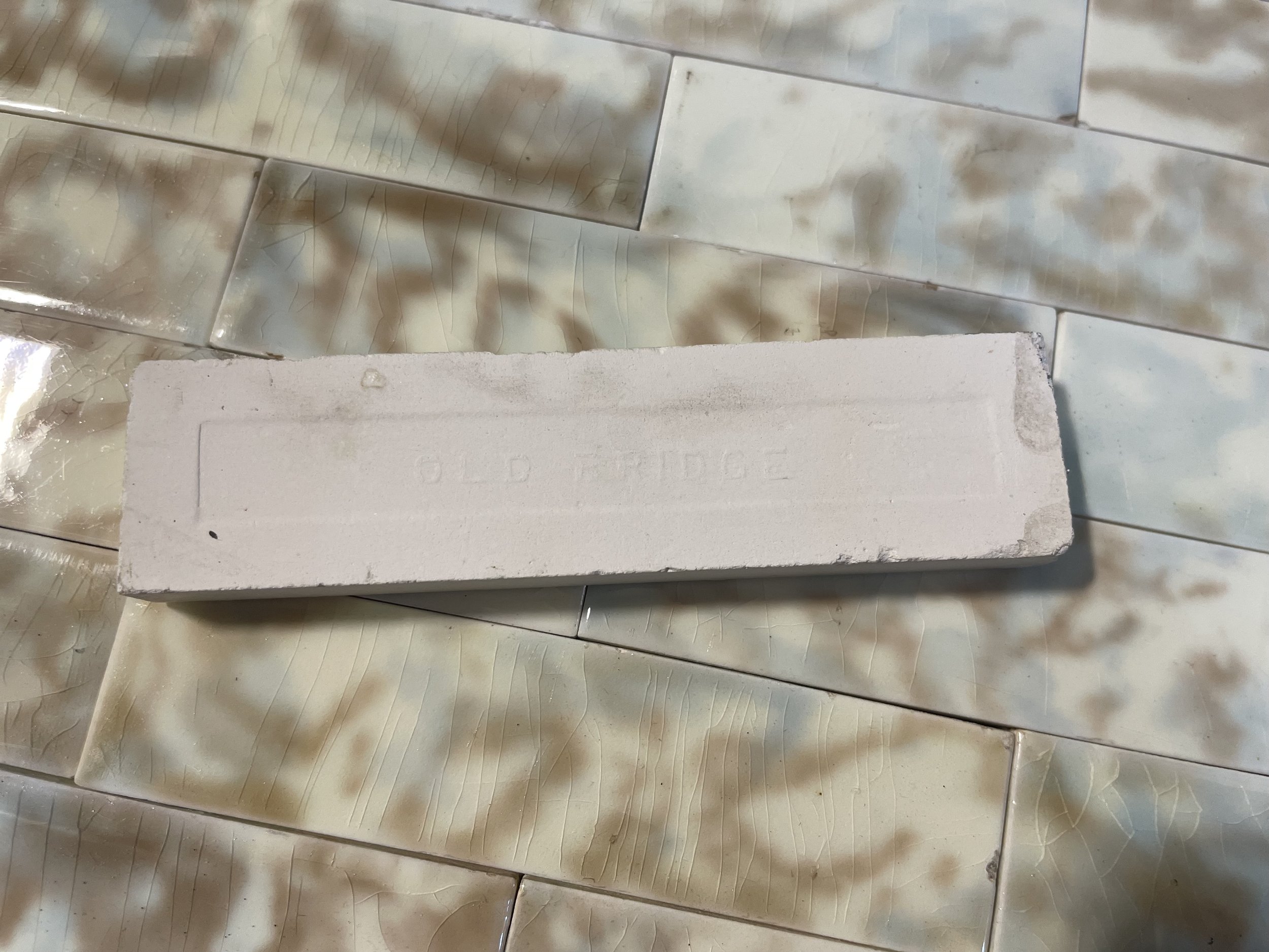 Antique Cream Mottled Victorian Field Tile Old Bridge