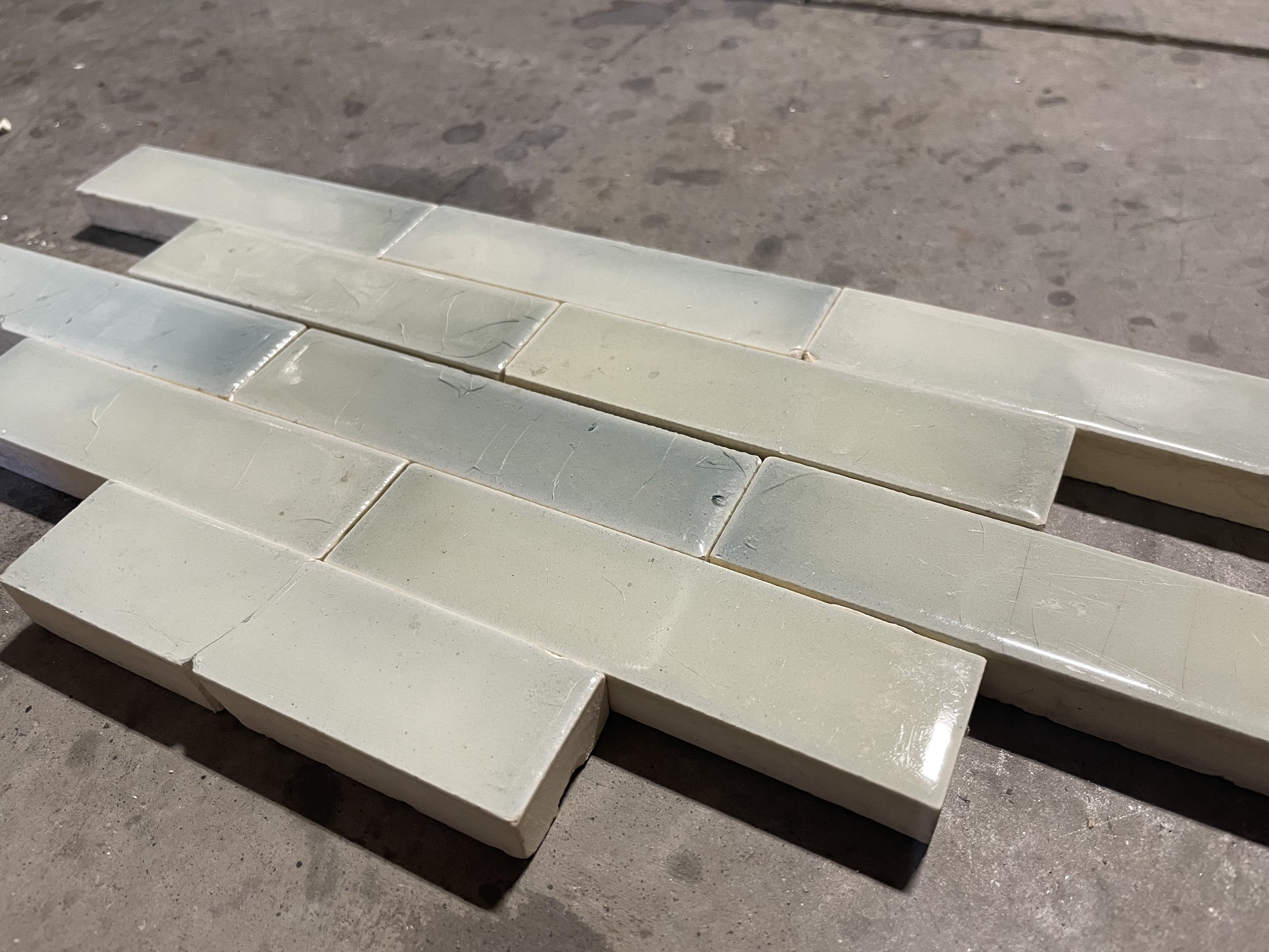 Antique Sky Blue Solid Victorian Tiles Beaver Falls