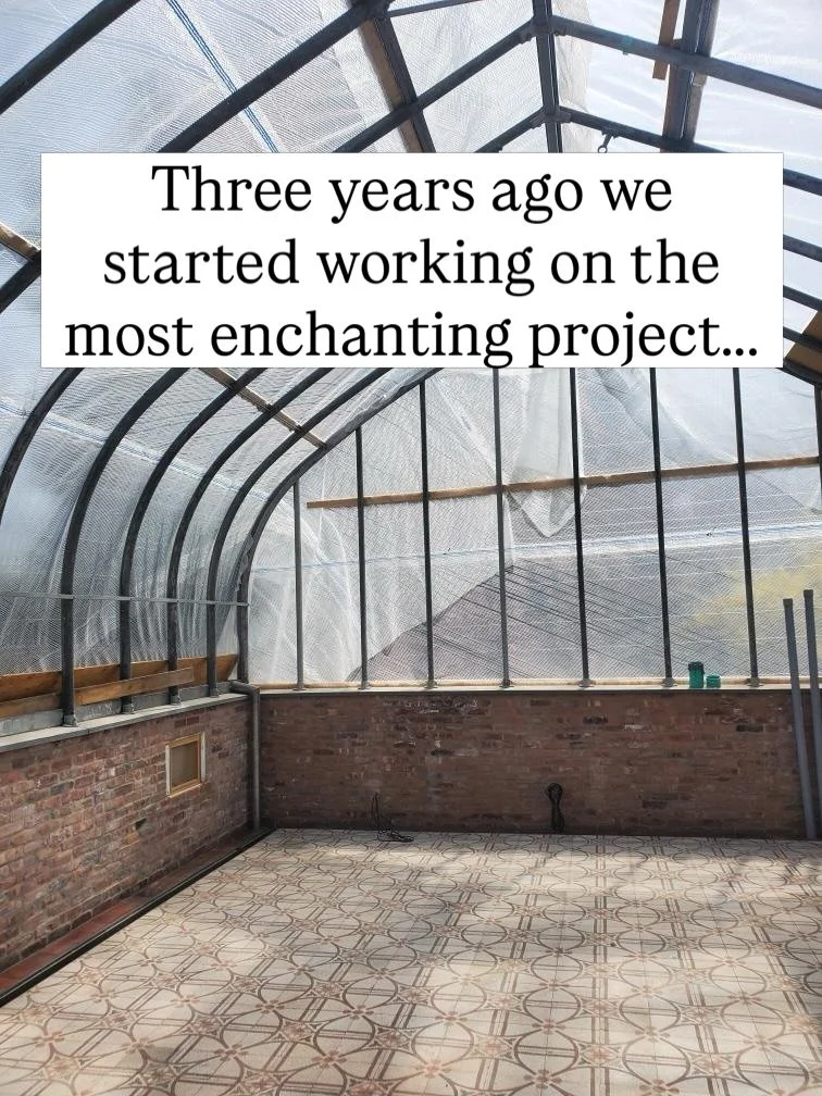 A project started nearly three years ago coming to fruition and it&rsquo;s such an honor to be a small part of. These gorgeous tiles were salvaged from a French convent and now live in the most beautiful orangerie. 

Finding 600 square feet of anythi