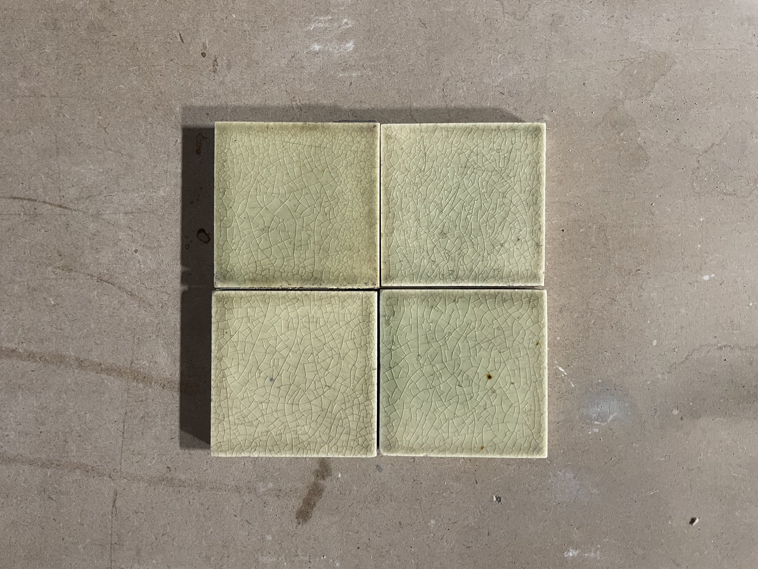 1890s Grey Square Victorian Field Tiles