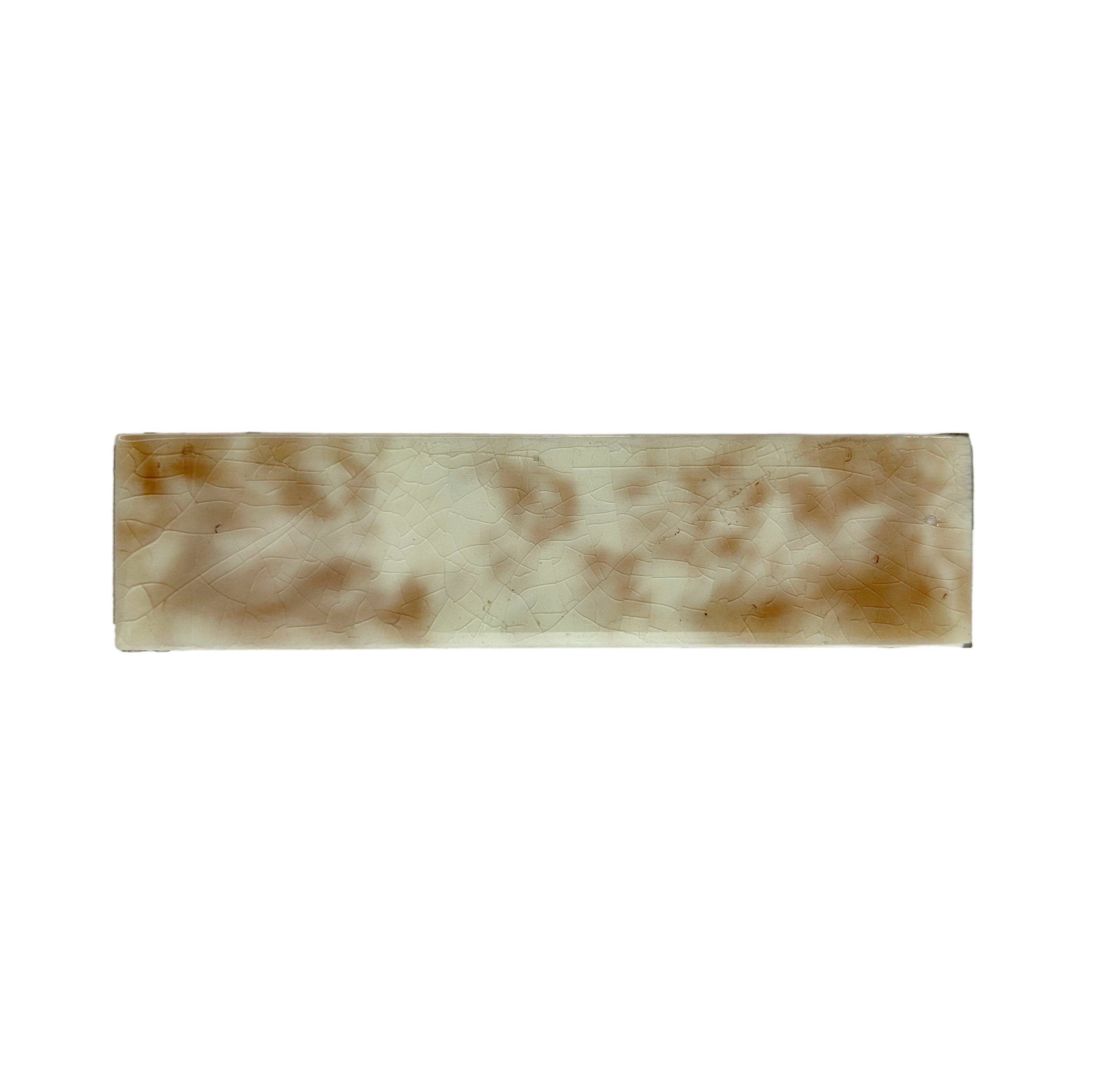 Antique Brown and White Mottled Victorian Tile - Cambridge