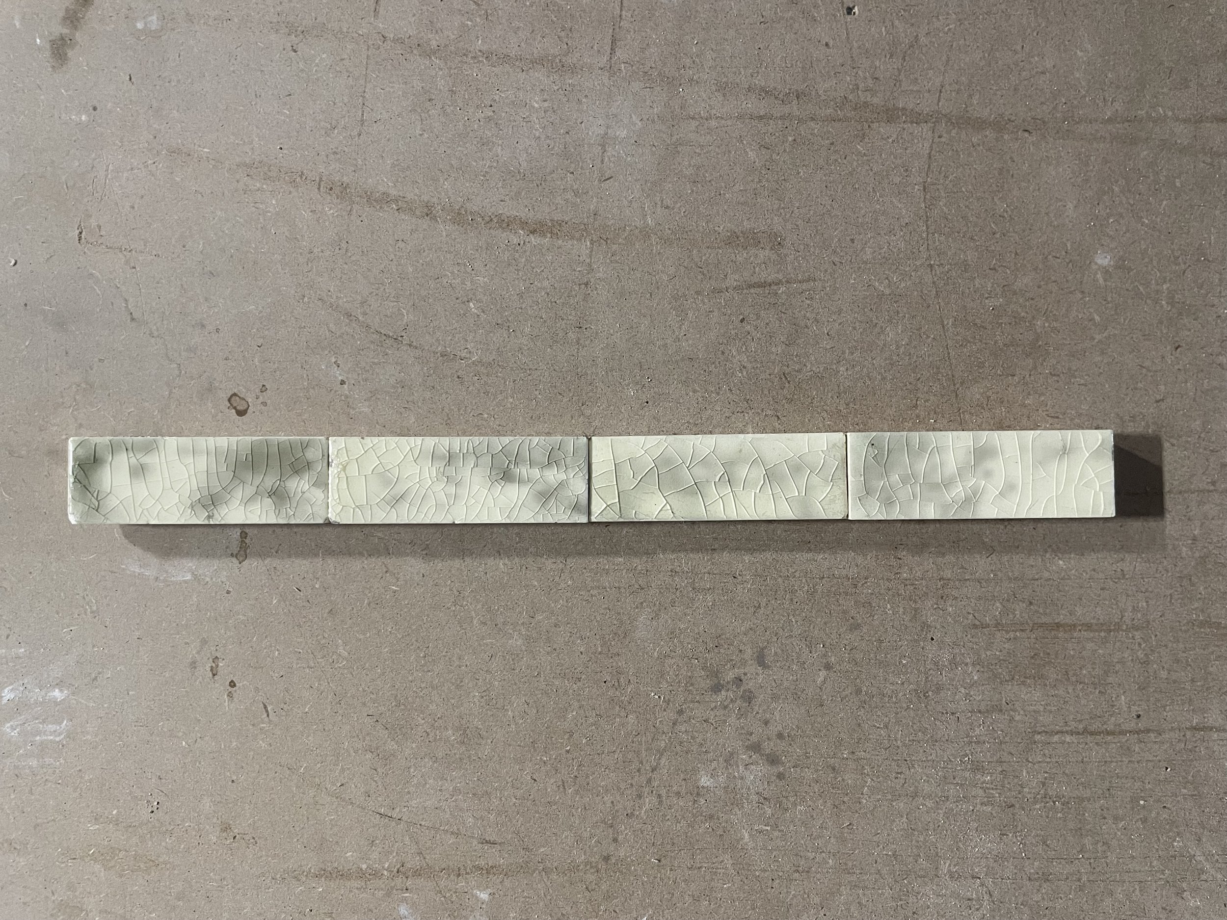 Antique Grey White Mottled Victorian Field Tile 1x3