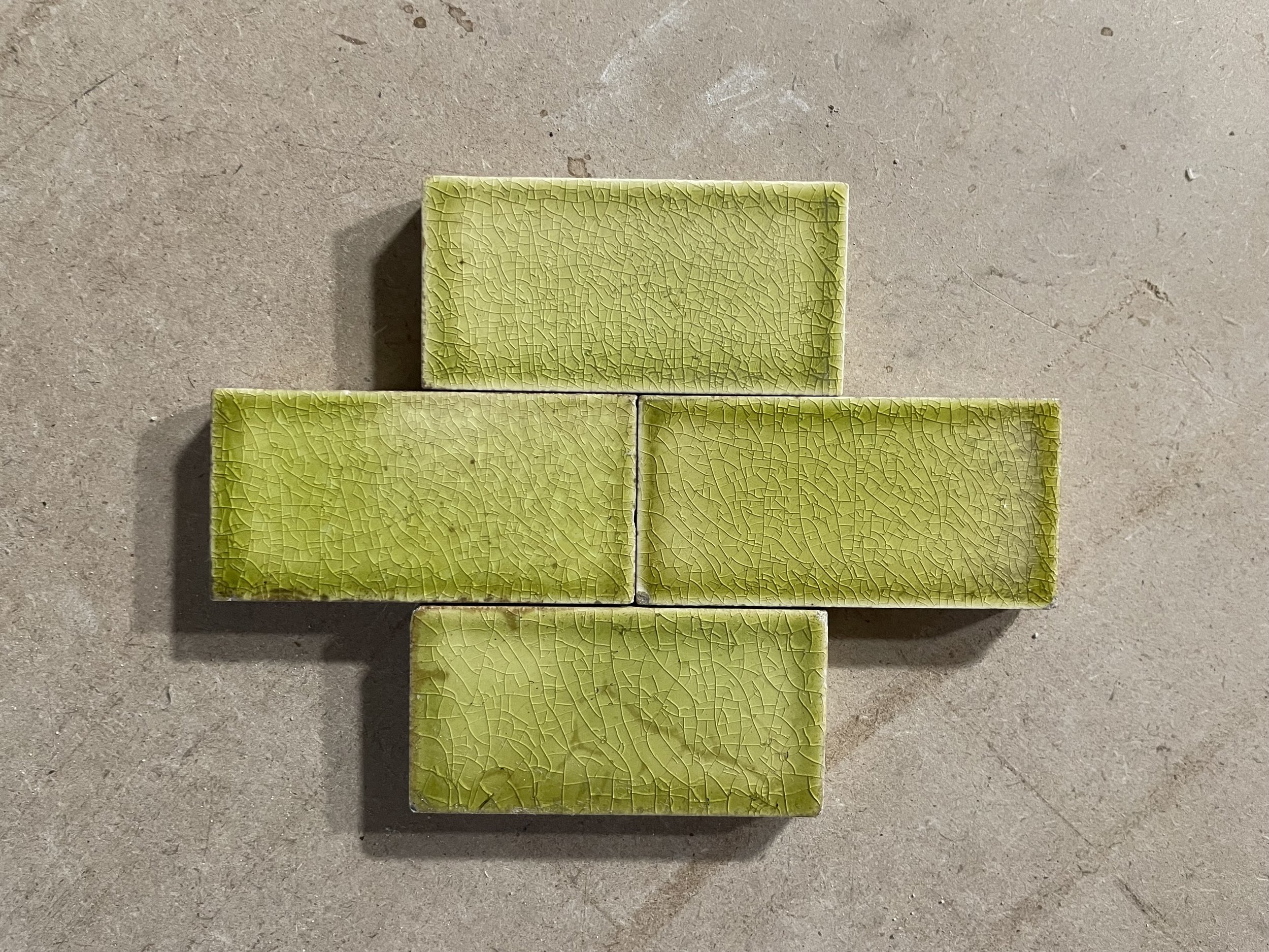 Antique Moss Green Solid Victorian Field Tile Robertson