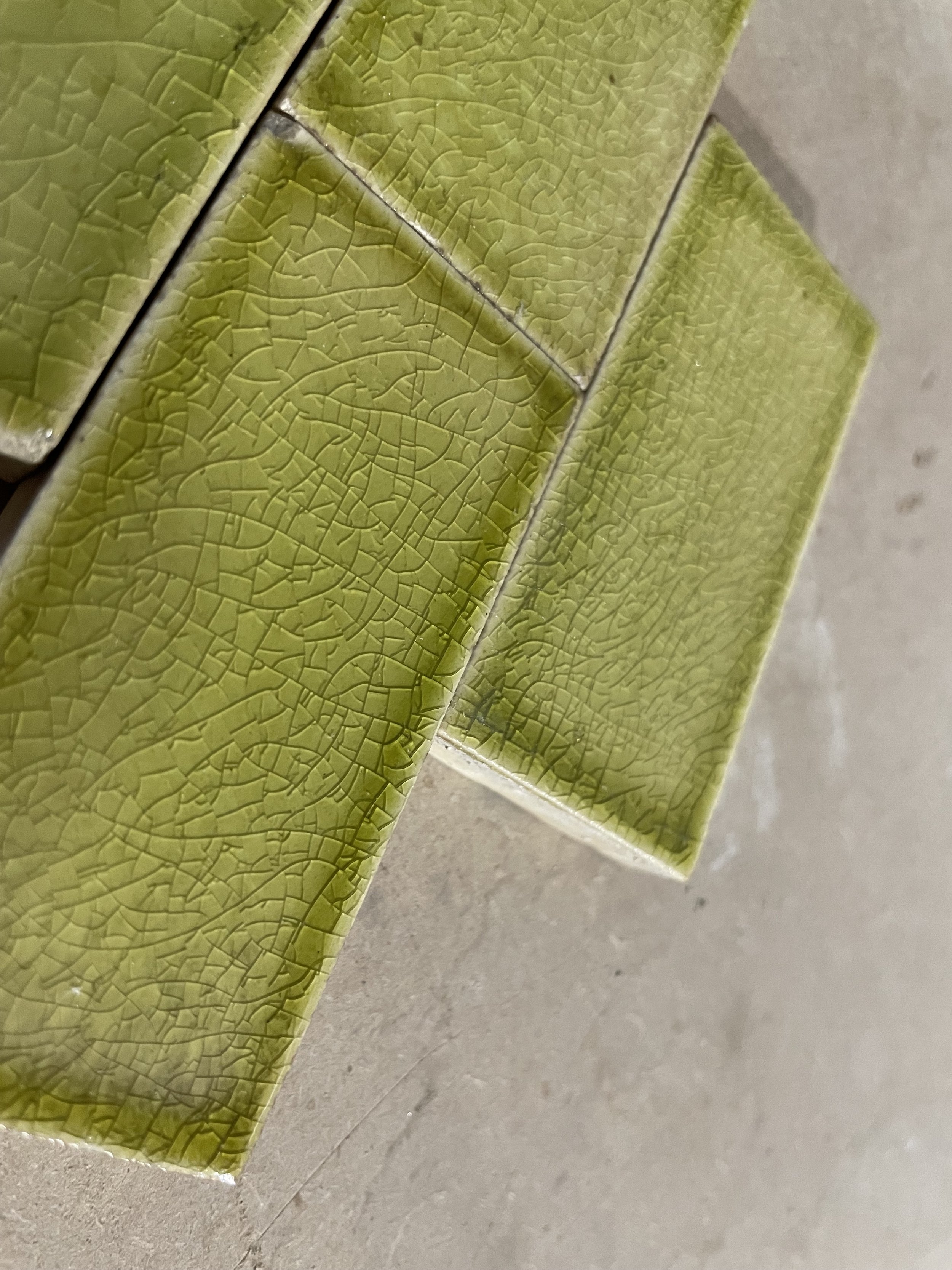 Antique Moss Green Solid Victorian Field Tile Robertson